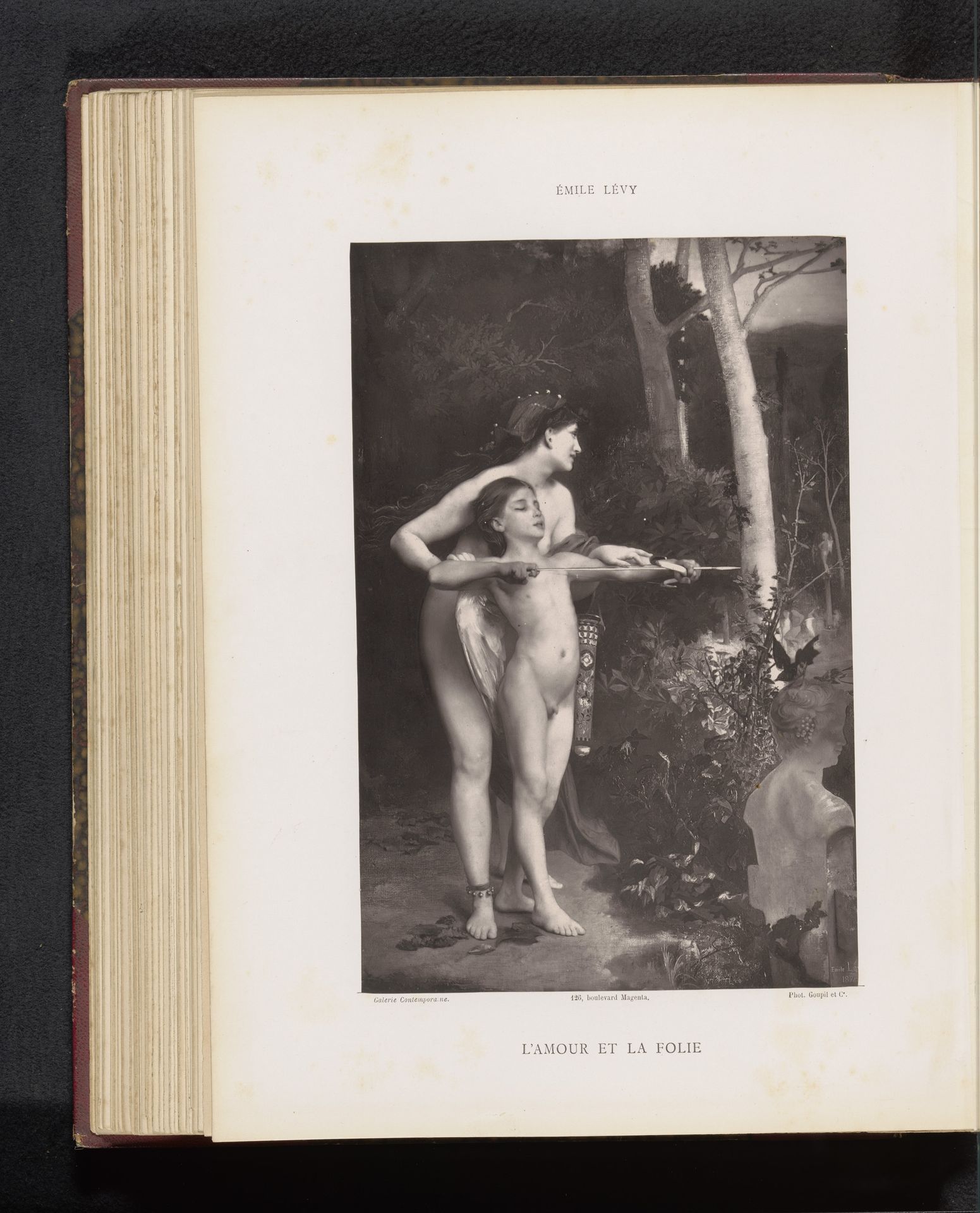 Reproductie van L'amour et la folie door Émile Lévy by Anonymous