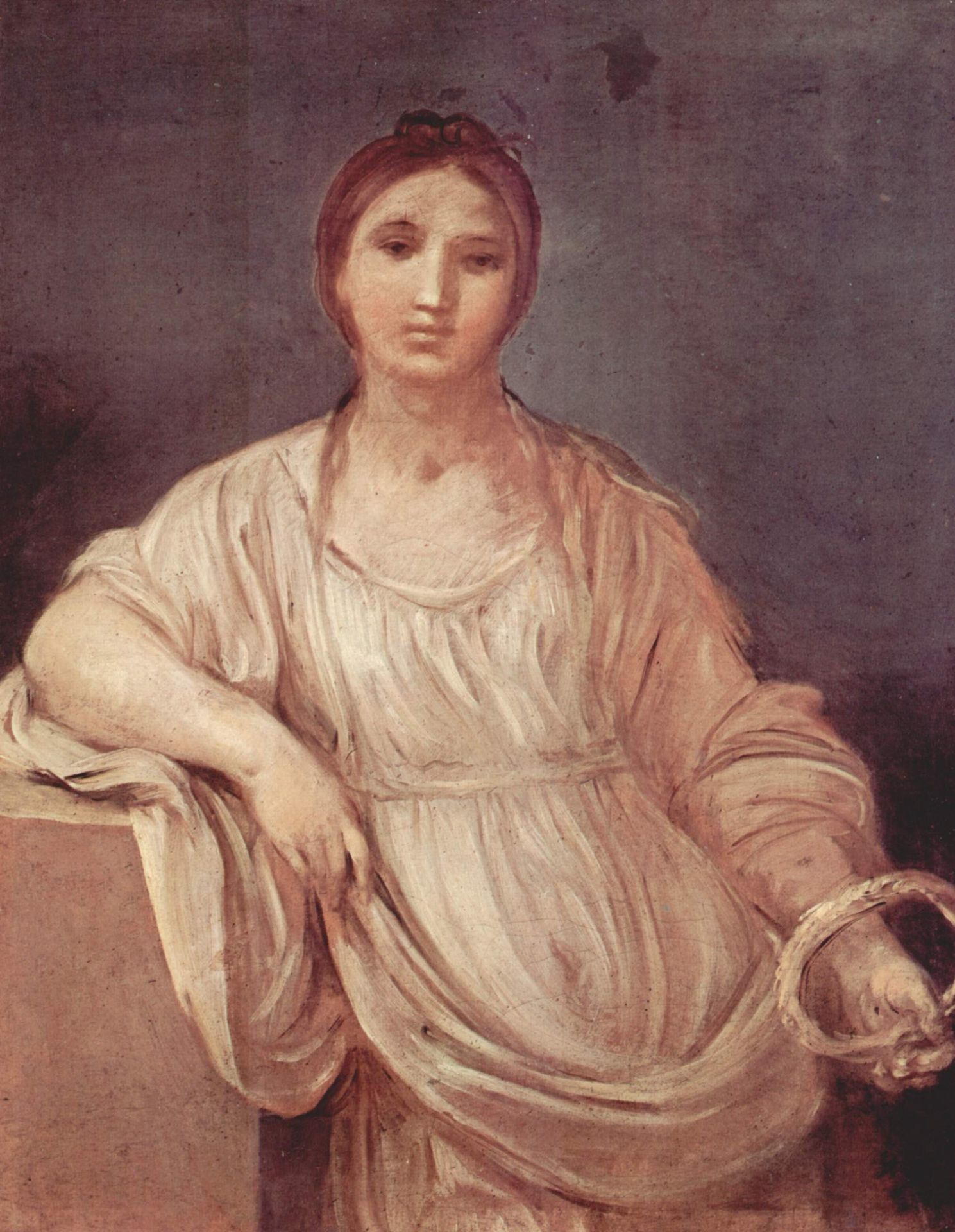 Portrait of a girl with crown by Guido Reni