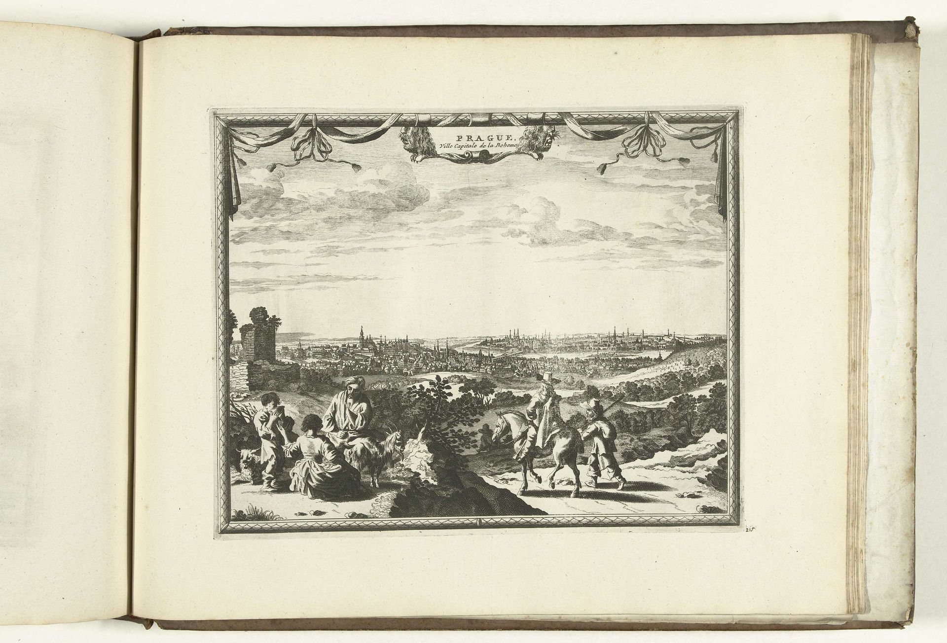 Gezicht op Praag, 1726 by Anonymous