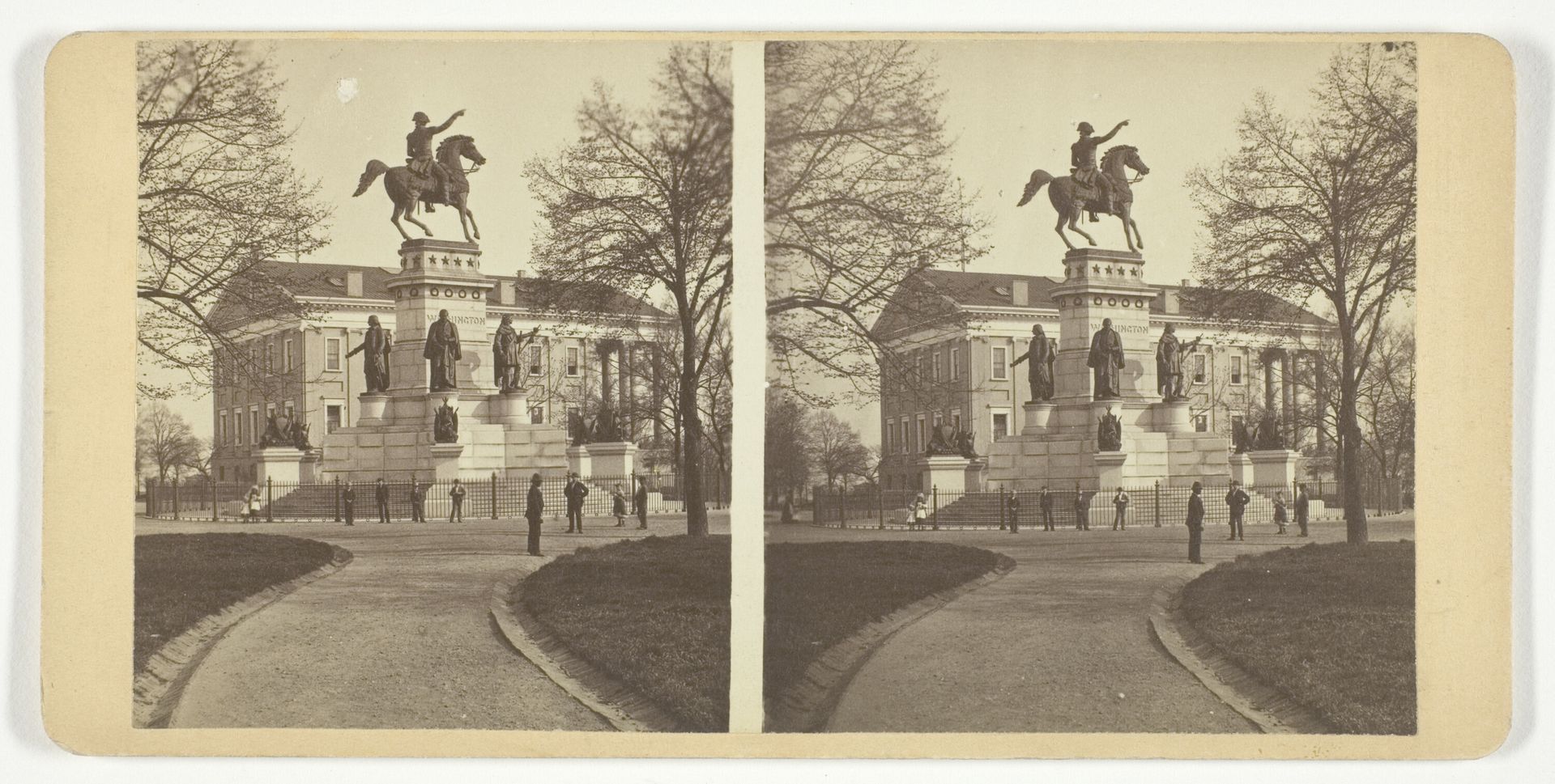 Washington Monument and State Capitol by Anonymous