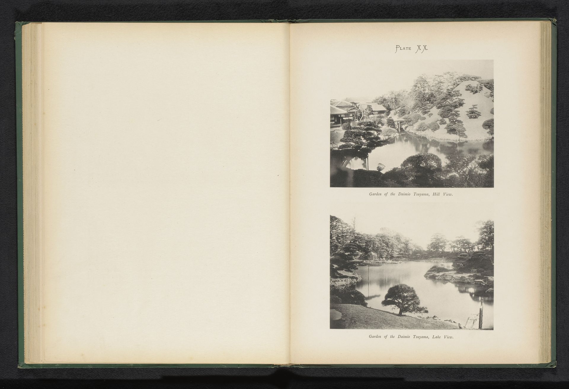 Twee gezichten op de tuinen van Daimio Tsuyama in Tokyo, Japan by Kazumasa Ogawa