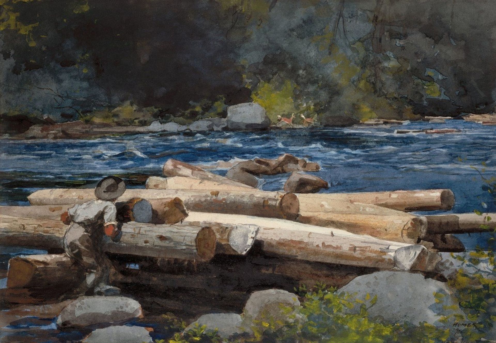 Hudson River by Winslow Homer