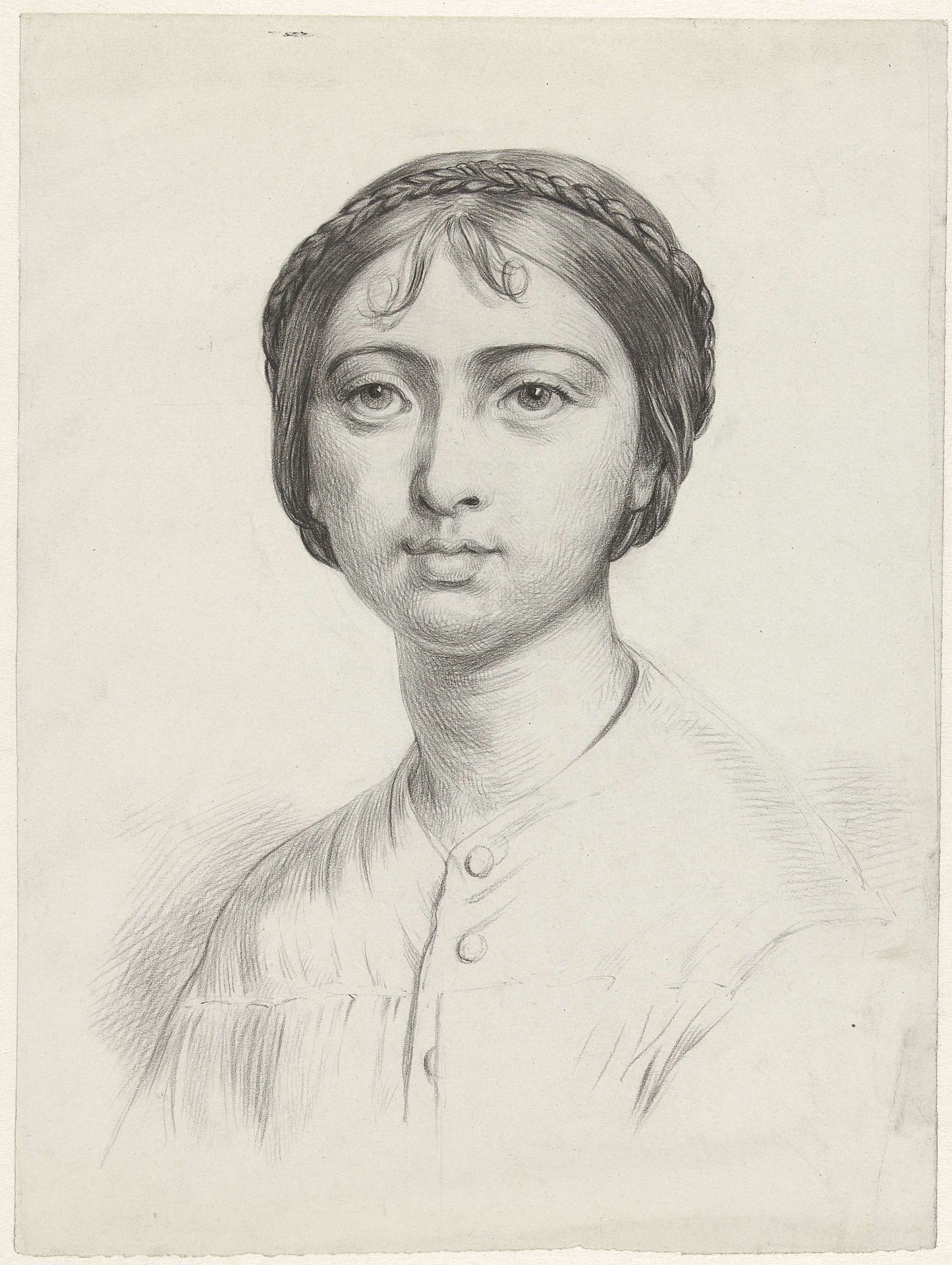 Buste van een jonge vrouw by George Hendrik Breitner