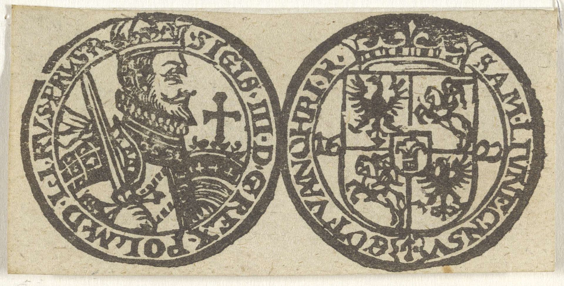 Penning met portret van Sigismund III, koning van Polen en Zweden by Anonymous