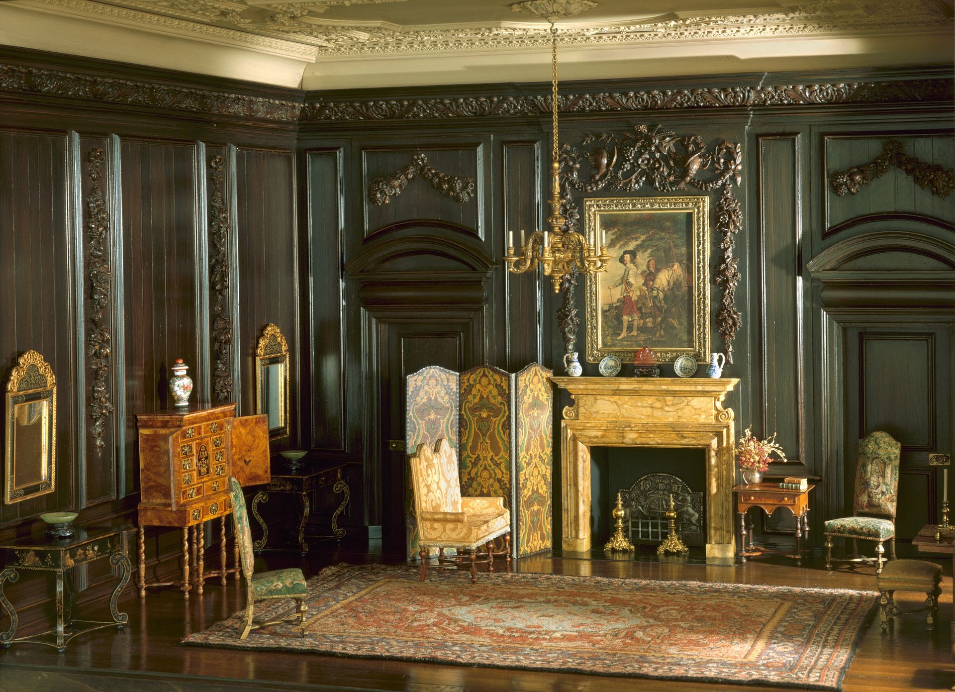 E-4: English Drawing Room of the Late Jacobean Period, 1680-1702 by Narcissa Niblack Thorne
