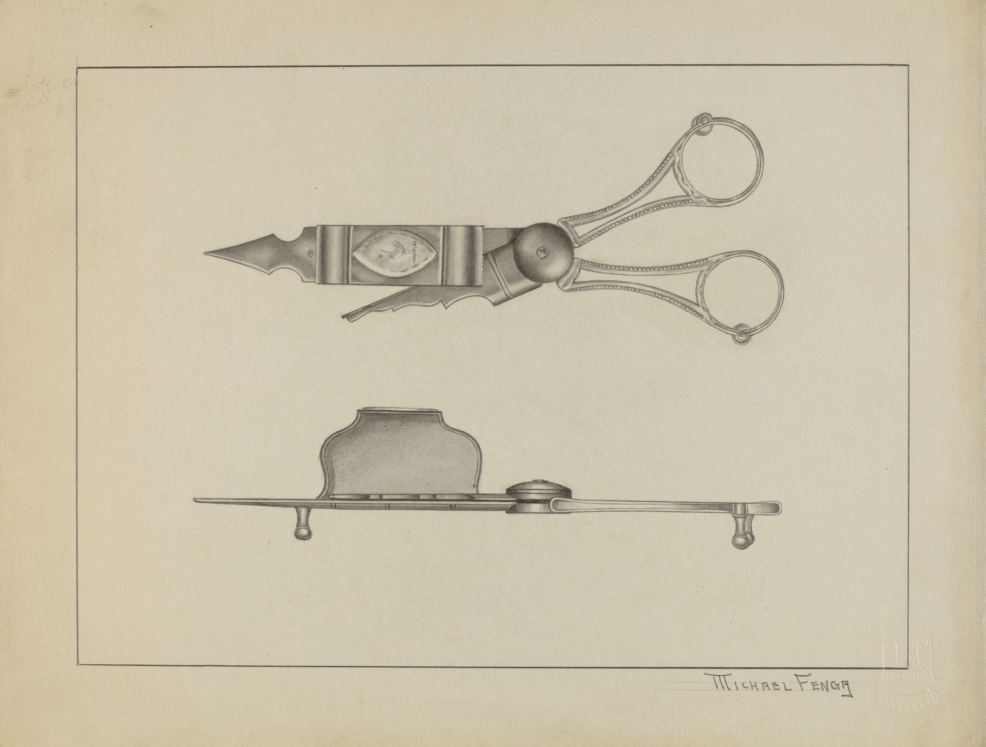 Silver Candle Snuffer by Michael Fenga