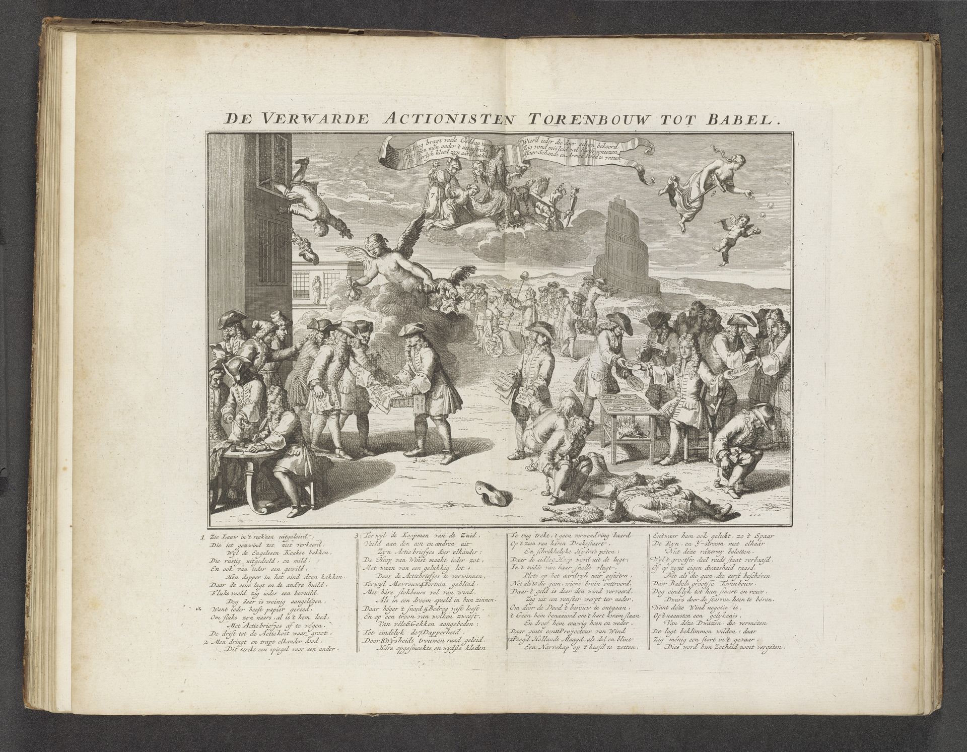 Verwarde Actionisten en de toren van Babel, 1720 by Anonymous