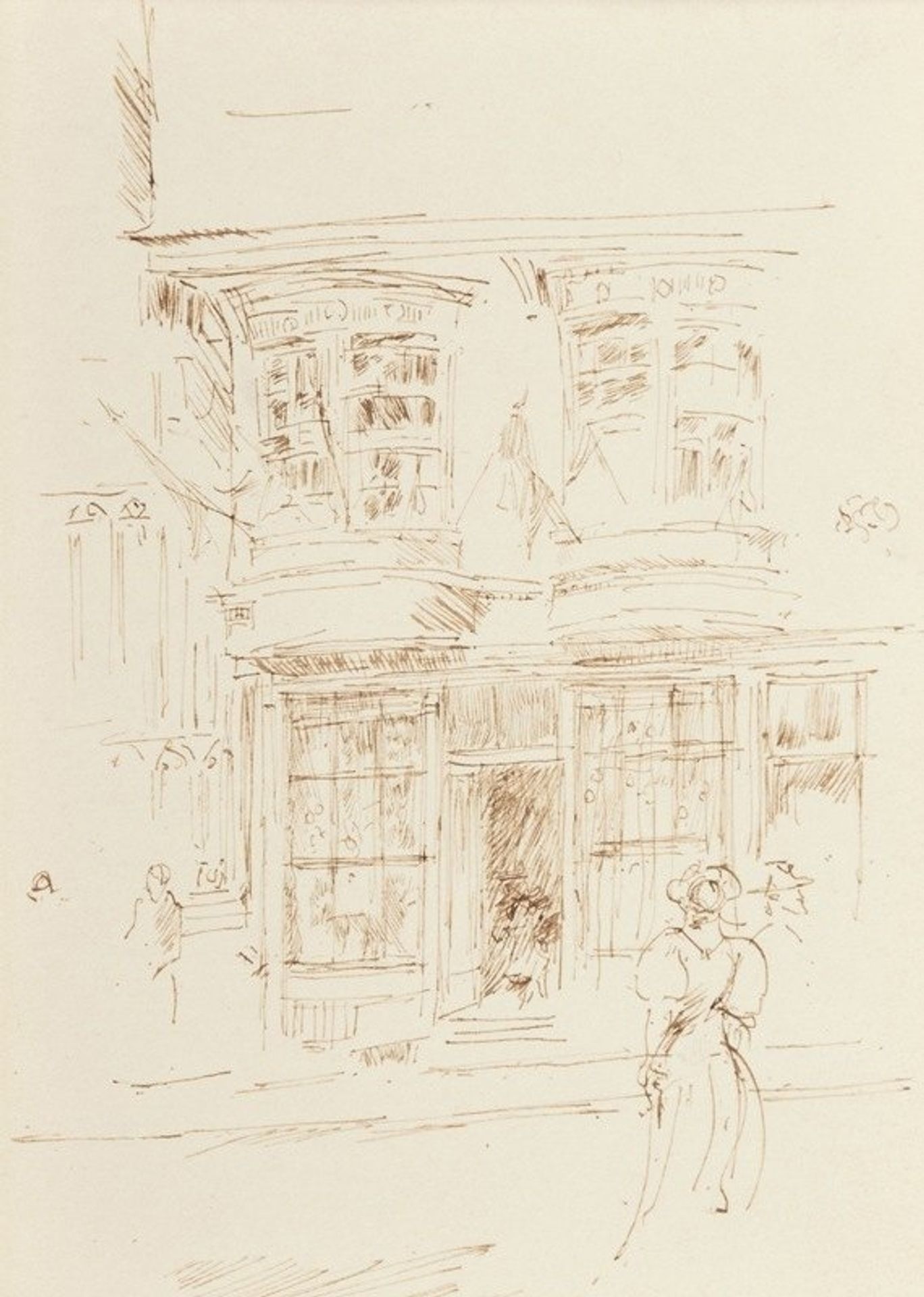 In Cathedral Close, Canterbury by James Abbott McNeill Whistler