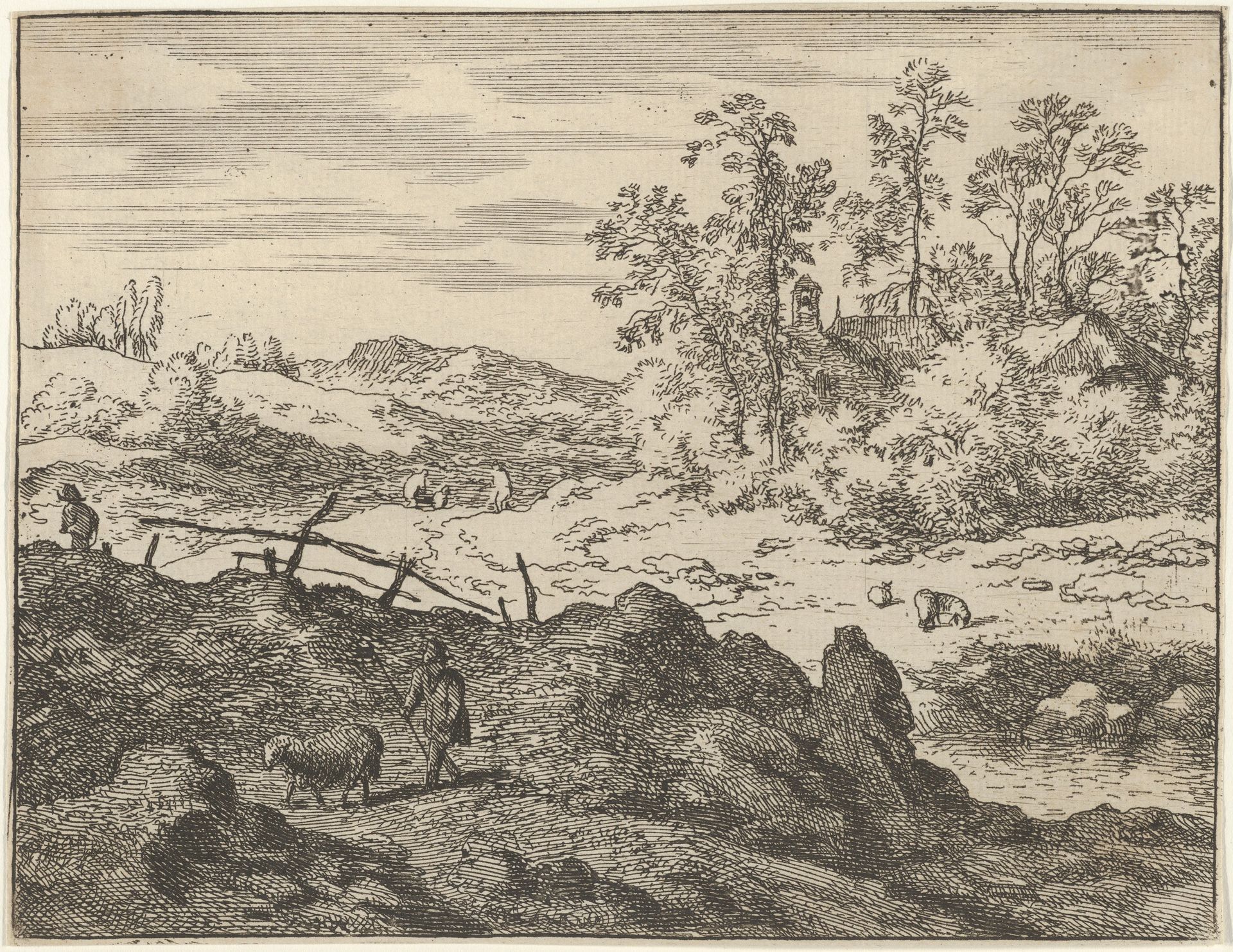 The Shepherd and the Lamb by Allart van Everdingen