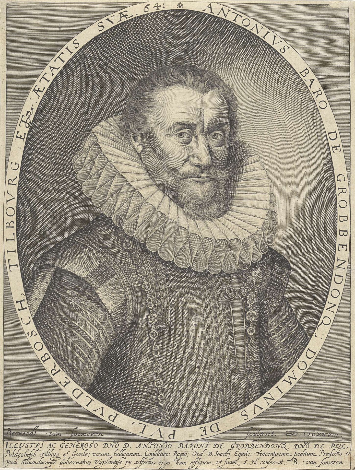 Portret van Anthonie Schets, Baron van Grobbendonck by Barend van Someren