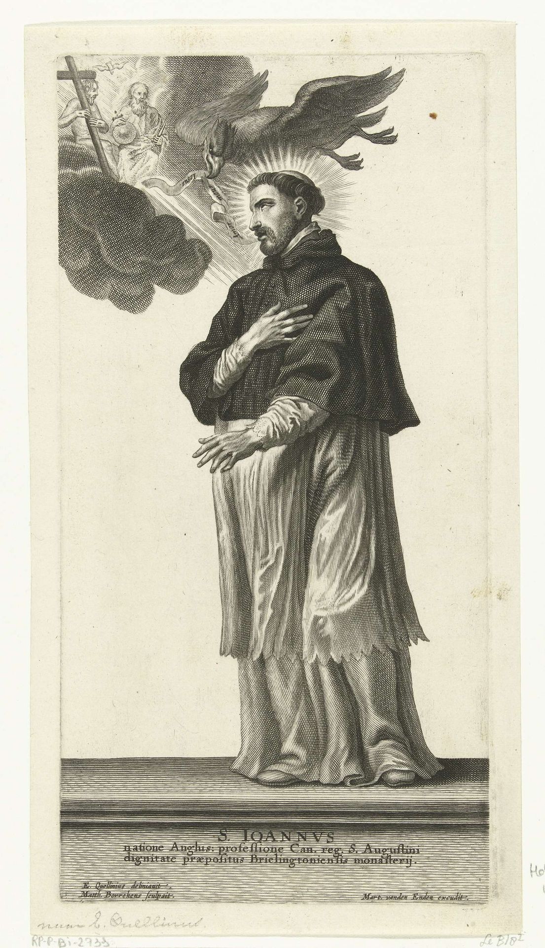 Heilige Johannes van Bridlington by Mattheus Borrekens