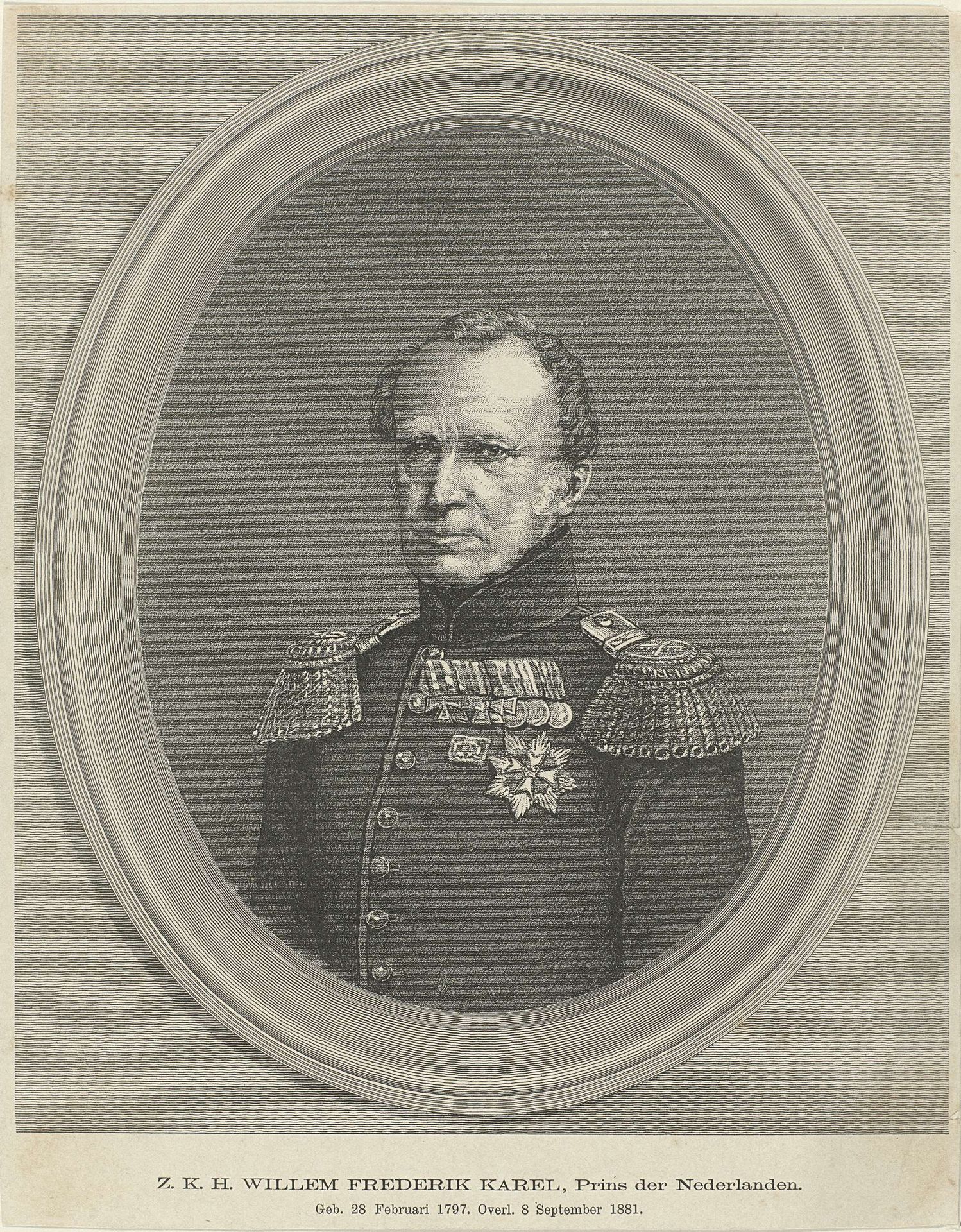 Portret van Frederik, prins der Nederlanden by Anonymous