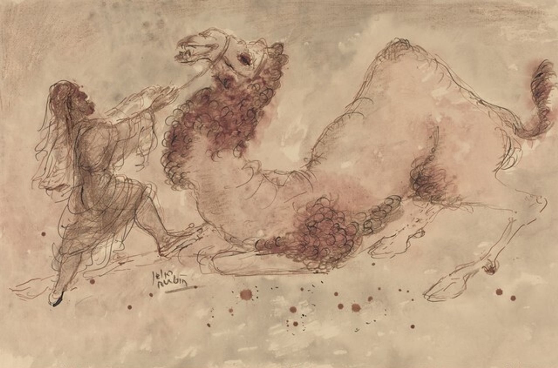 Camel Driver by Reuven Rubin