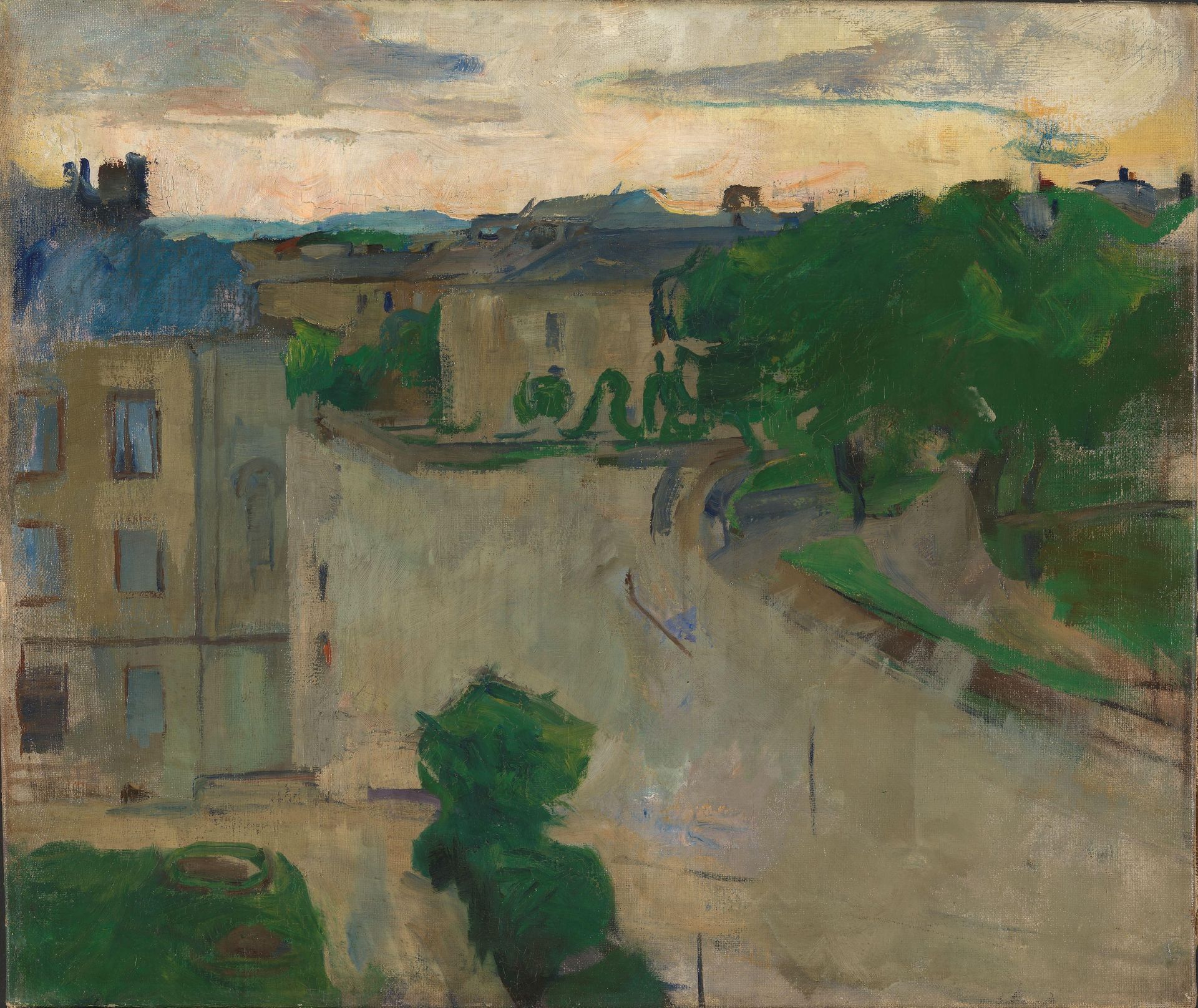 View from My Balcony, Hansteensgate 2 by Harriet Backer