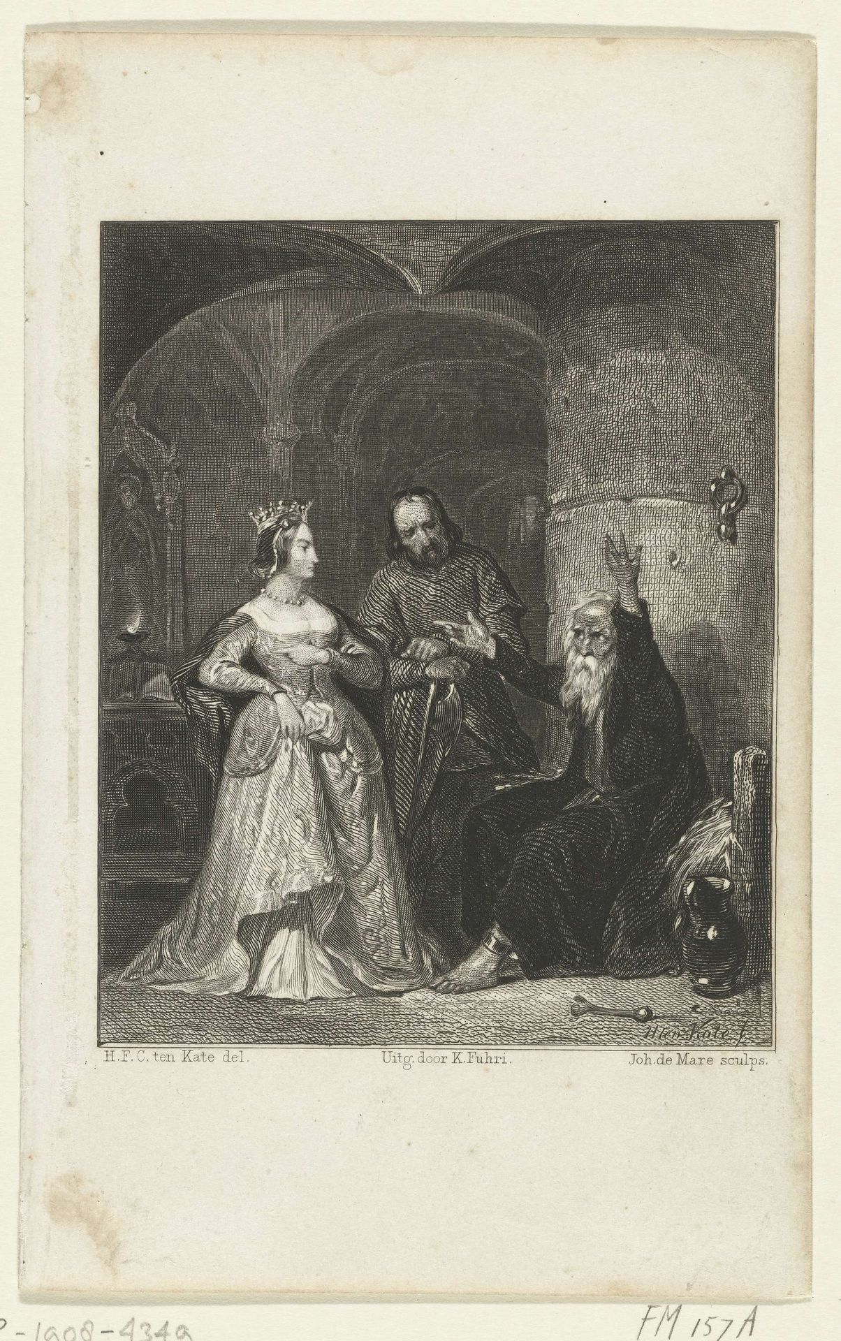 Johanna van Vlaanderen en Boudewijn IX, 1225 by Johannes de Mare