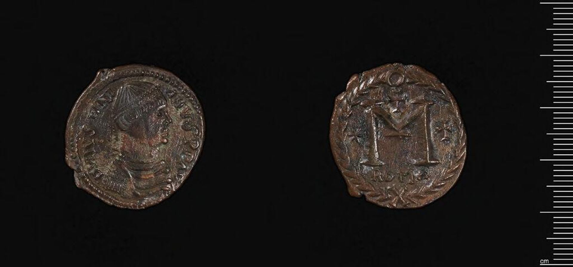 Follis of Justinian I, Rome by Justinian I