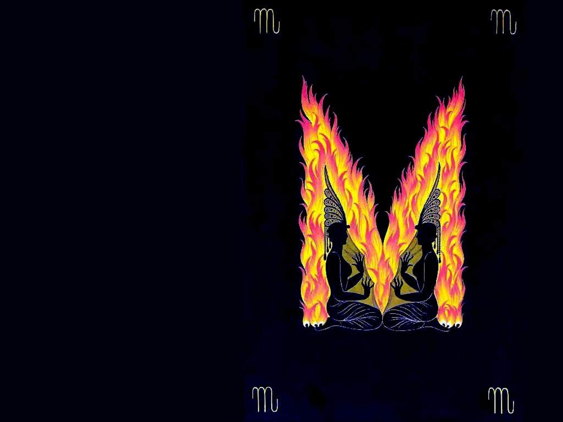 Alphabet M by Erte
