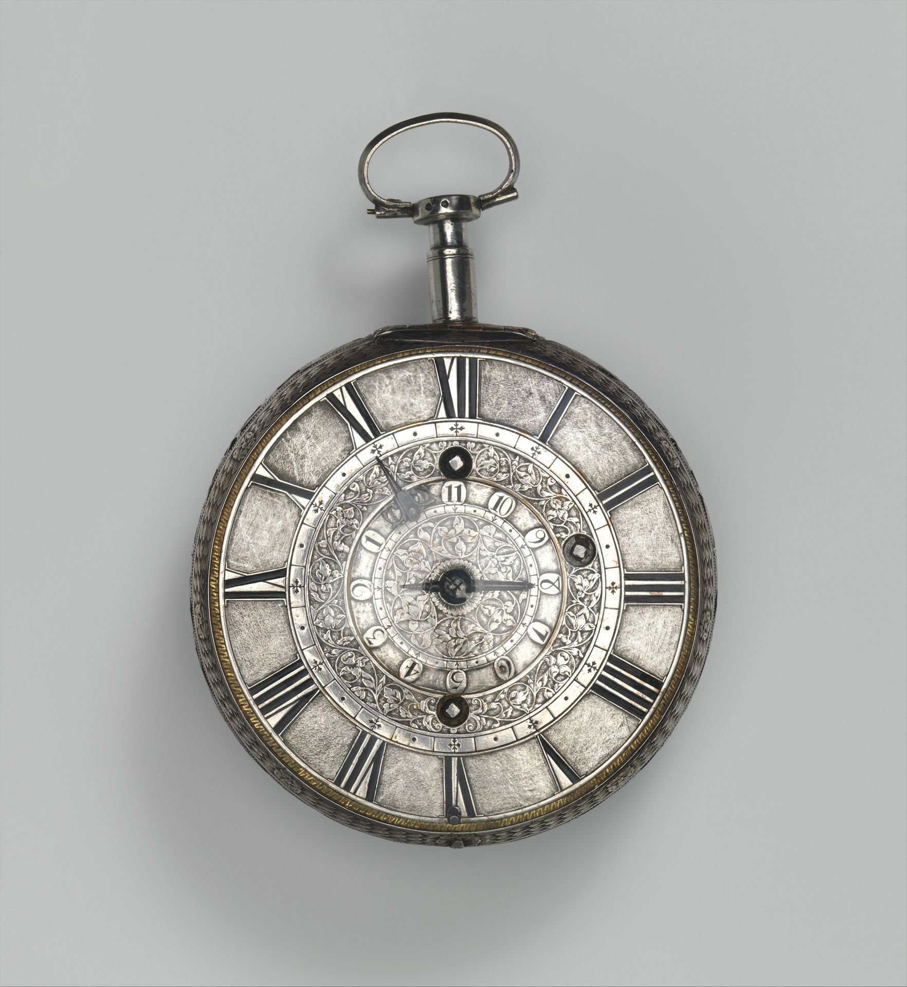 Traveling clock watch with alarm by Thomas Tompion