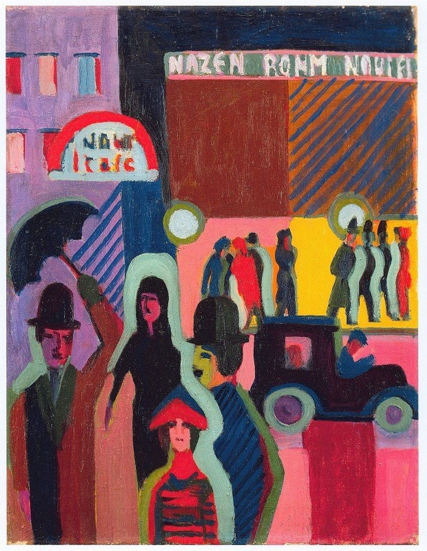 store in the rain by Ernst Ludwig Kirchner