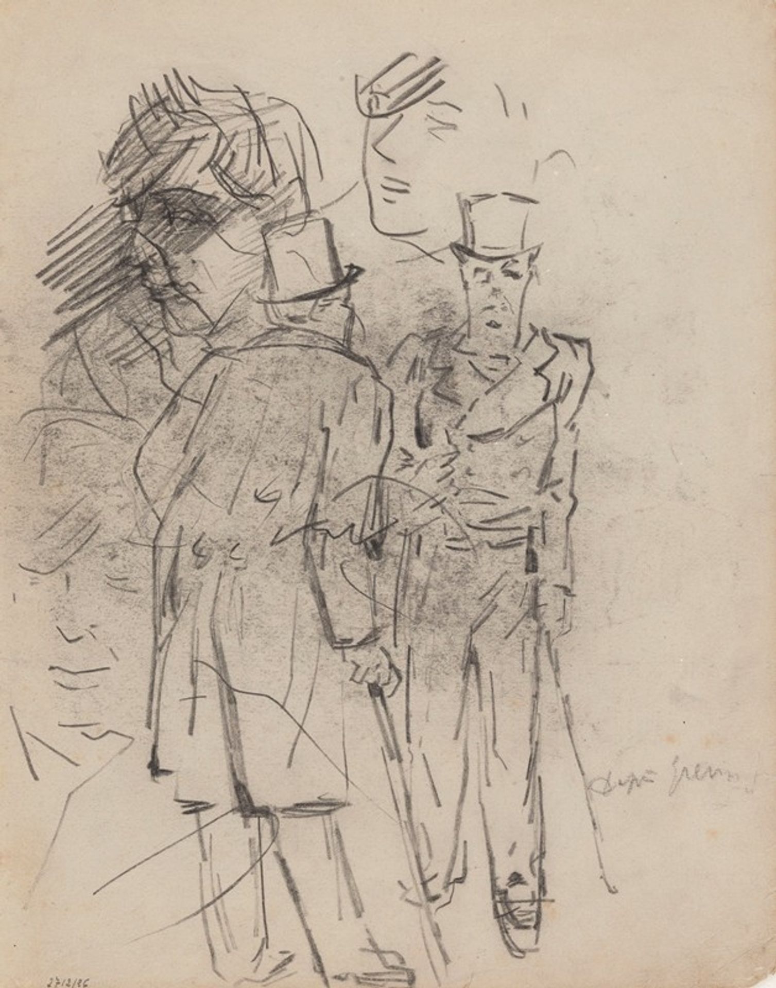 Copy after Grévin by James Ensor