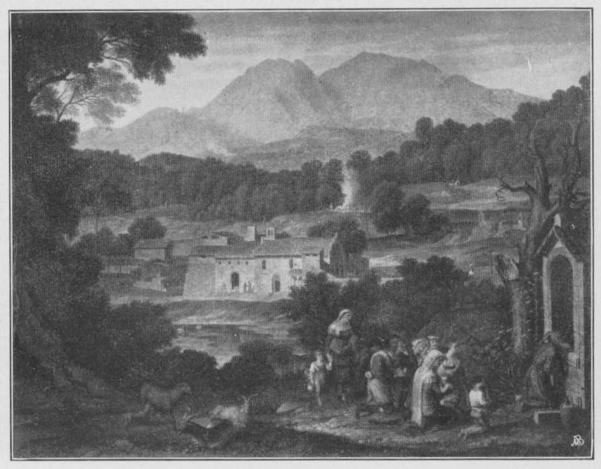 Kloster S. Francesco Di Civitella Im Sabinergebirge by Joseph Anton Koch