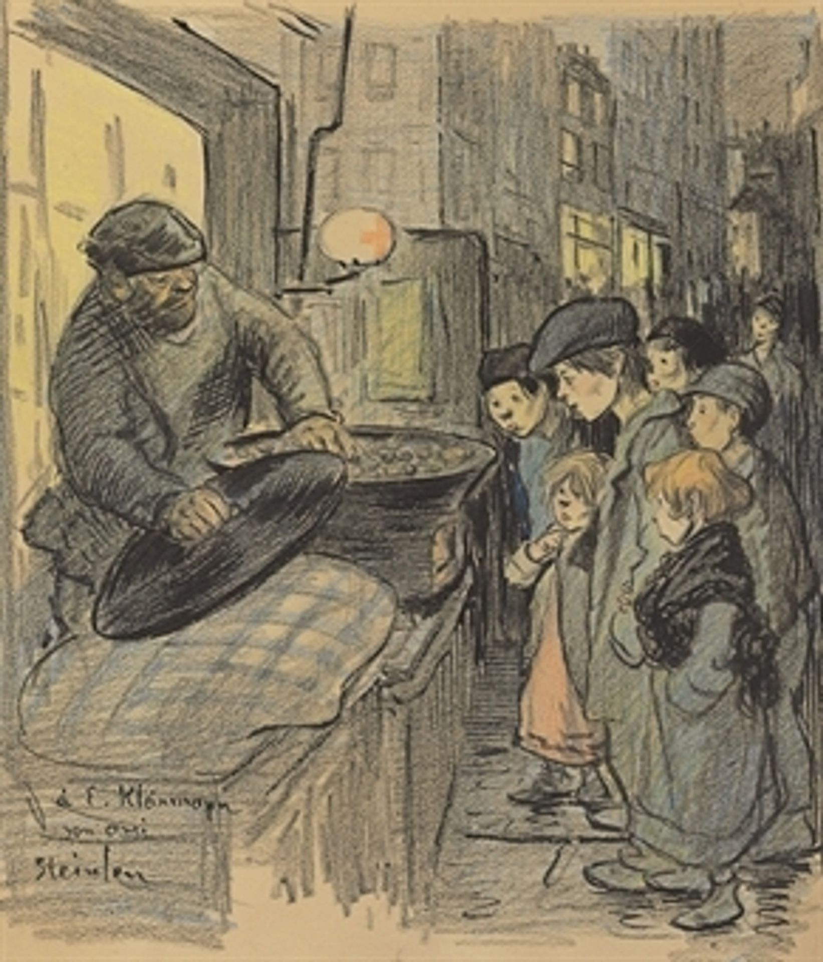 Marchand de Marrons by Théophile Alexandre Steinlen