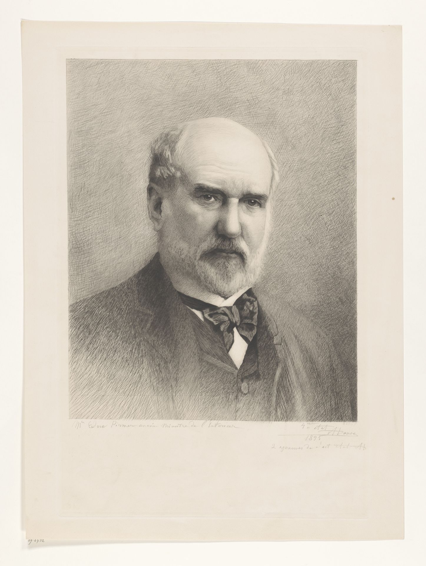 Portret van Eudore Pirmez by Auguste Danse