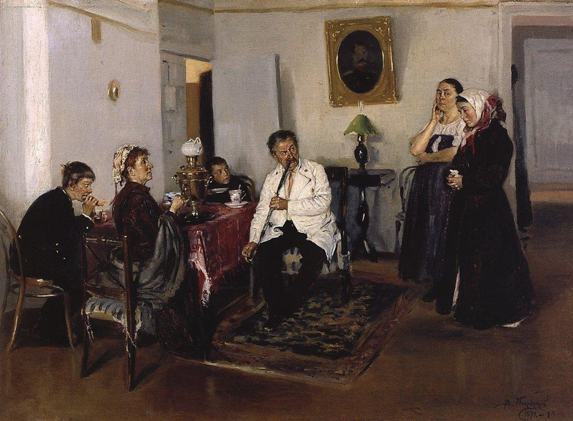 Hiring a servants by Vladimir Makovsky