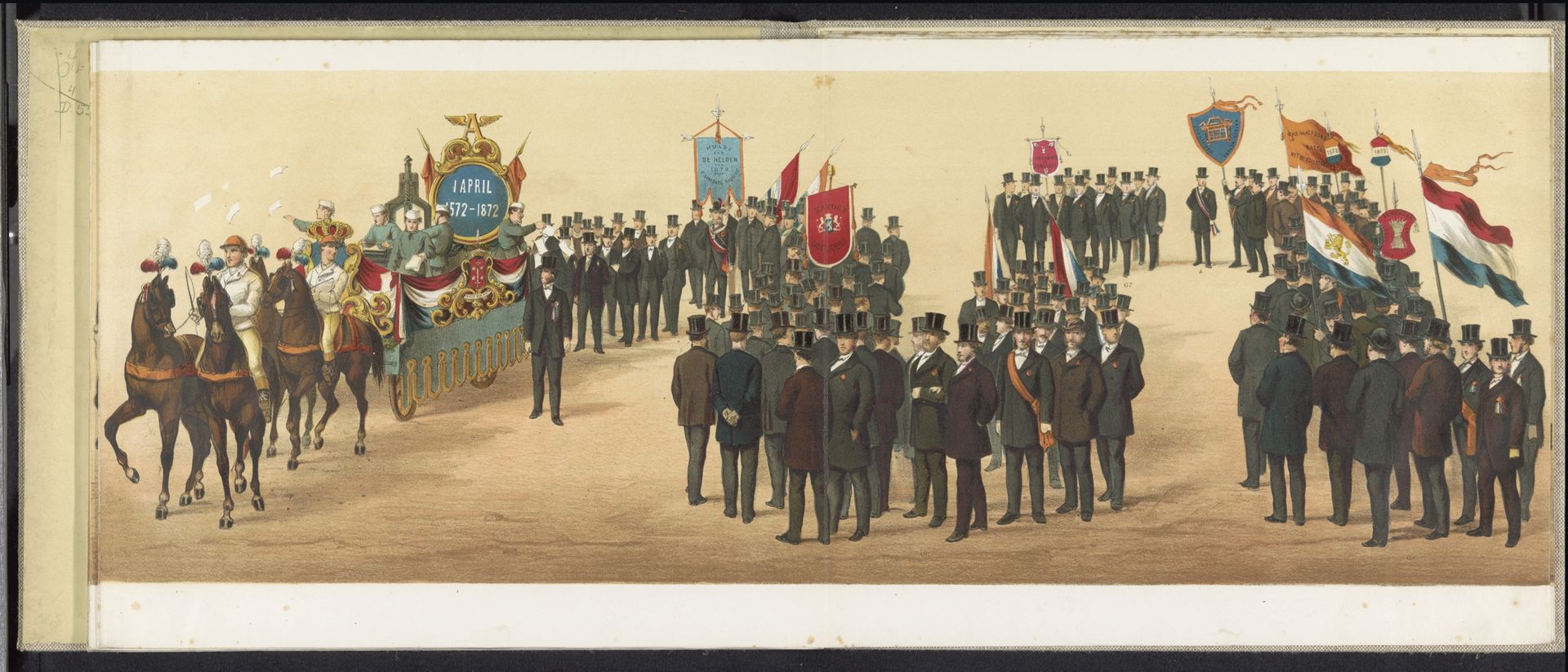 Optocht te Haarlem, 1872 (plaat 10) by Emrik & Binger