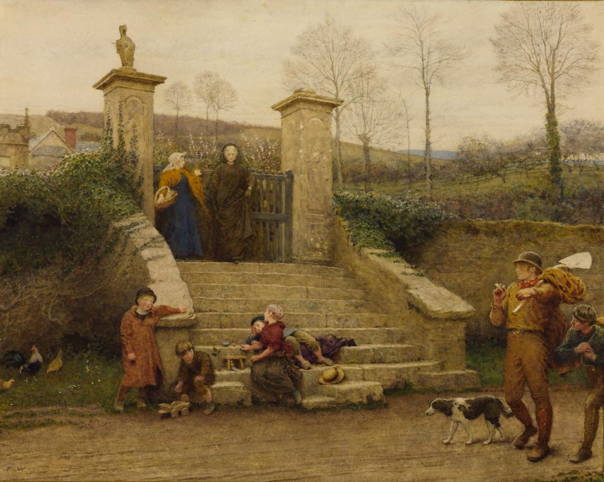 The Old Gate by Frederick Walker