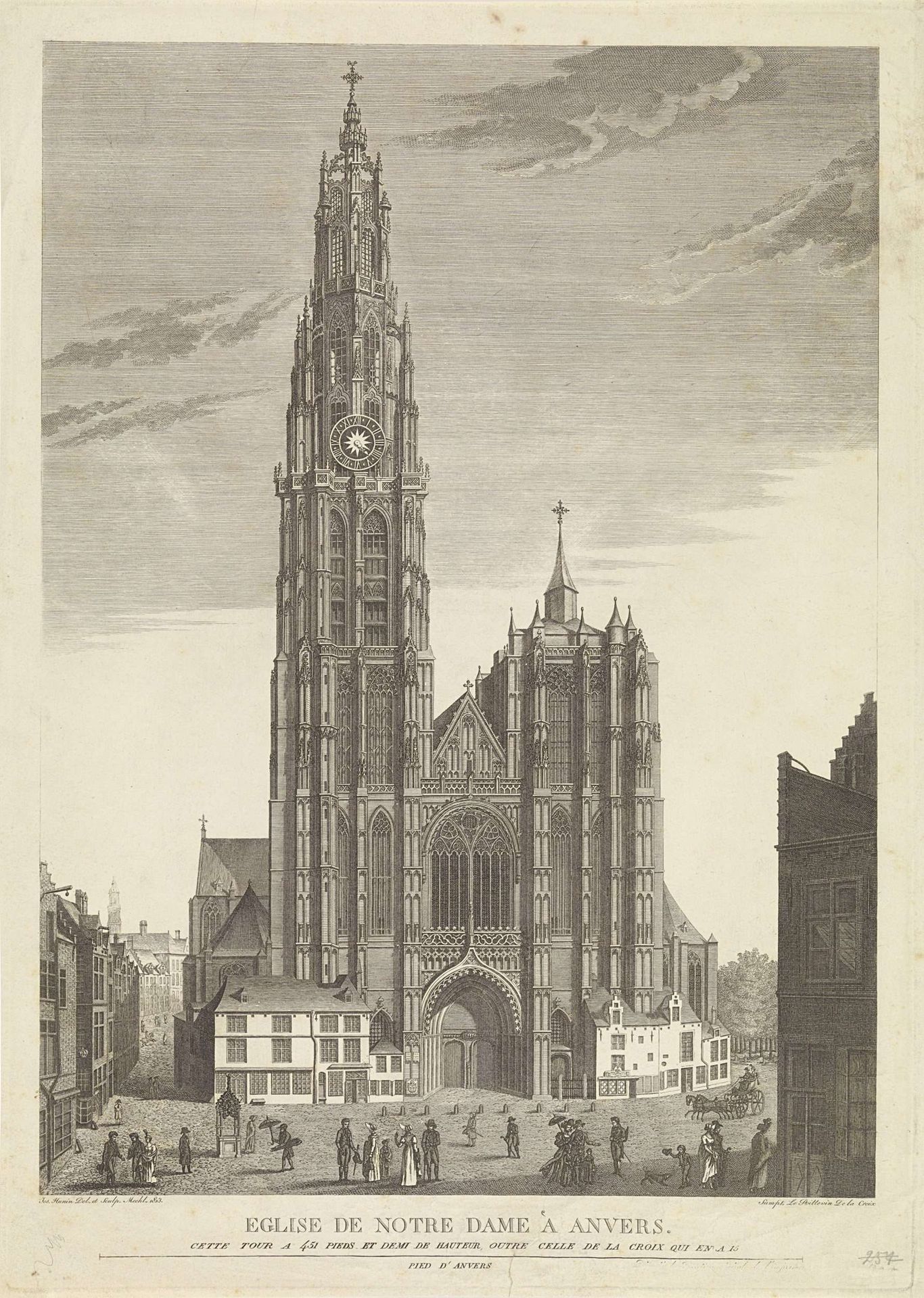 Onze-Lieve-Vrouwekathedraal te Antwerpen by Joseph Hunin