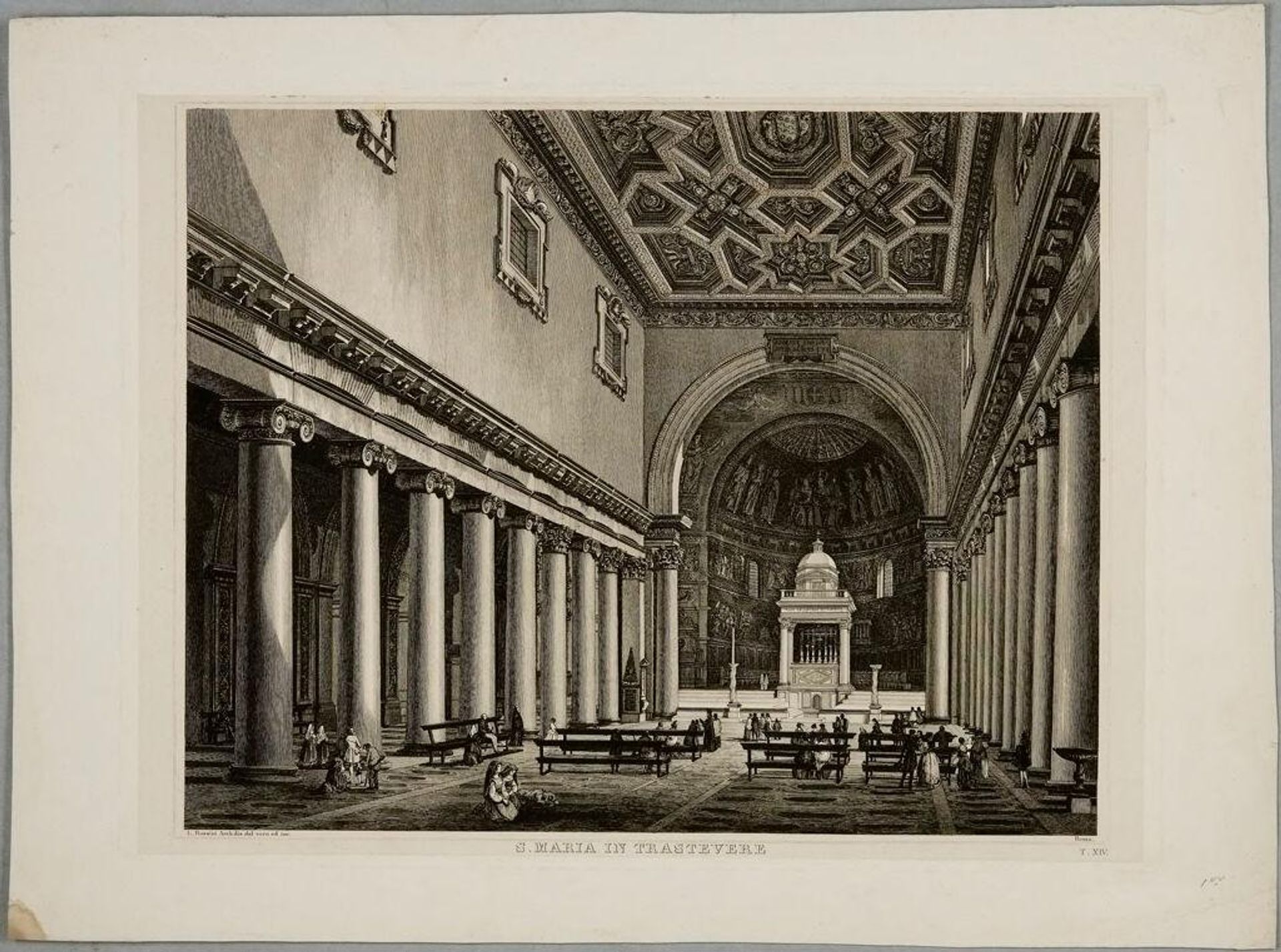 S. Maria in Trastevere by Luigi Rossini
