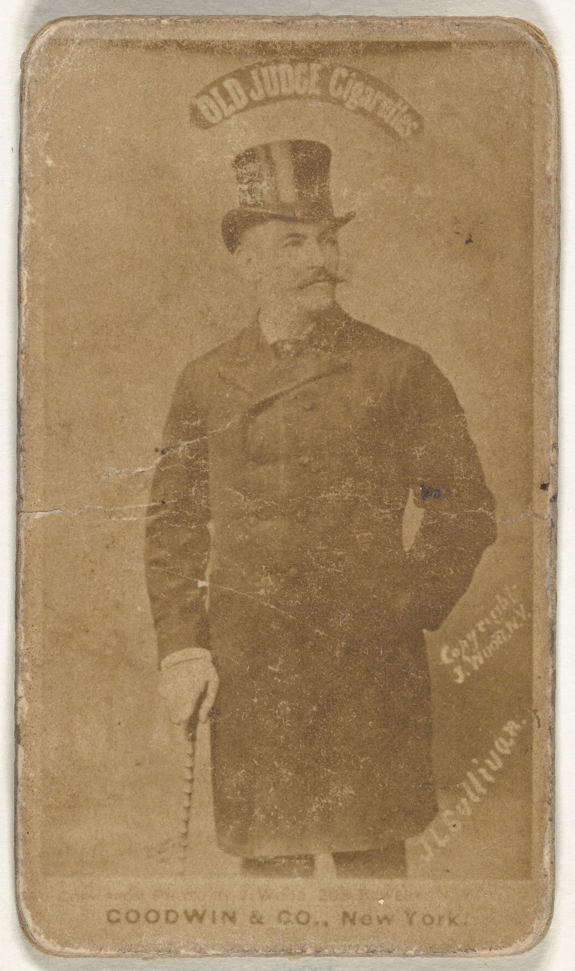 John L. Sullivan, from the Celebrities and Prizefighters series (N174) for Old Judge Cigarettes by Goodwin & Company