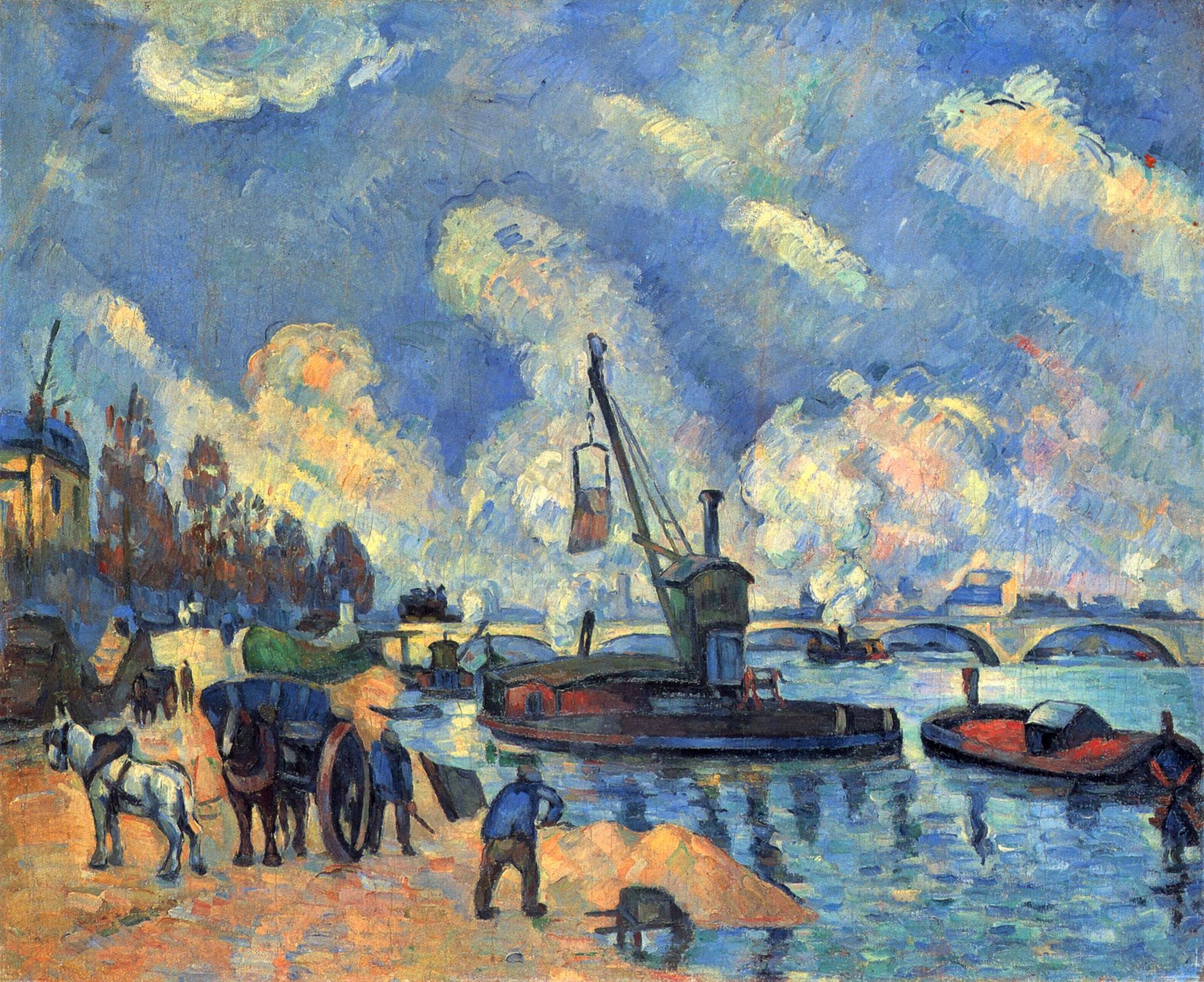 The Seine at Bercy by Paul Cézanne