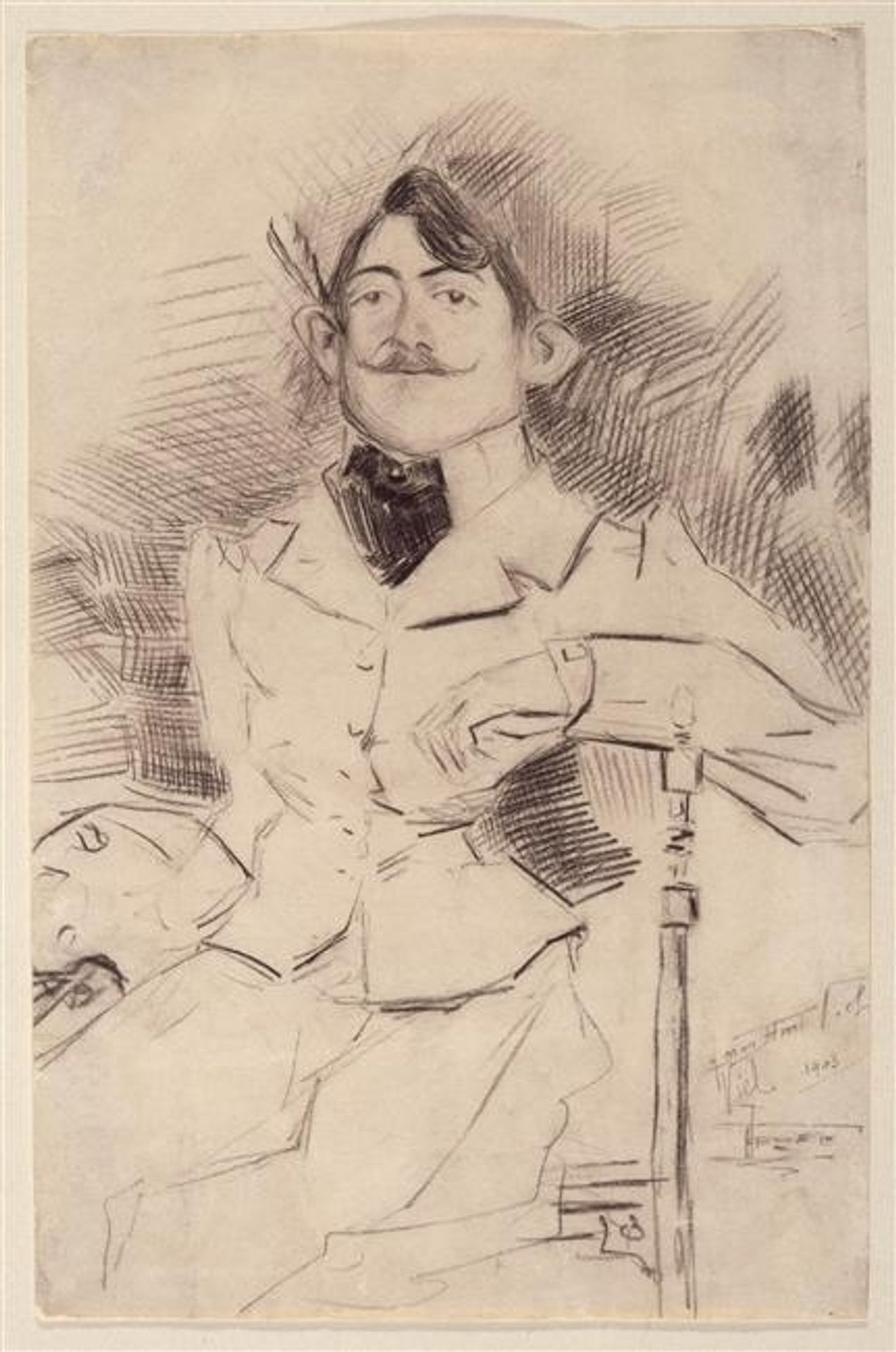 Portrait of Henry Viel, a friend of painter Fernand Leger by Fernand Léger