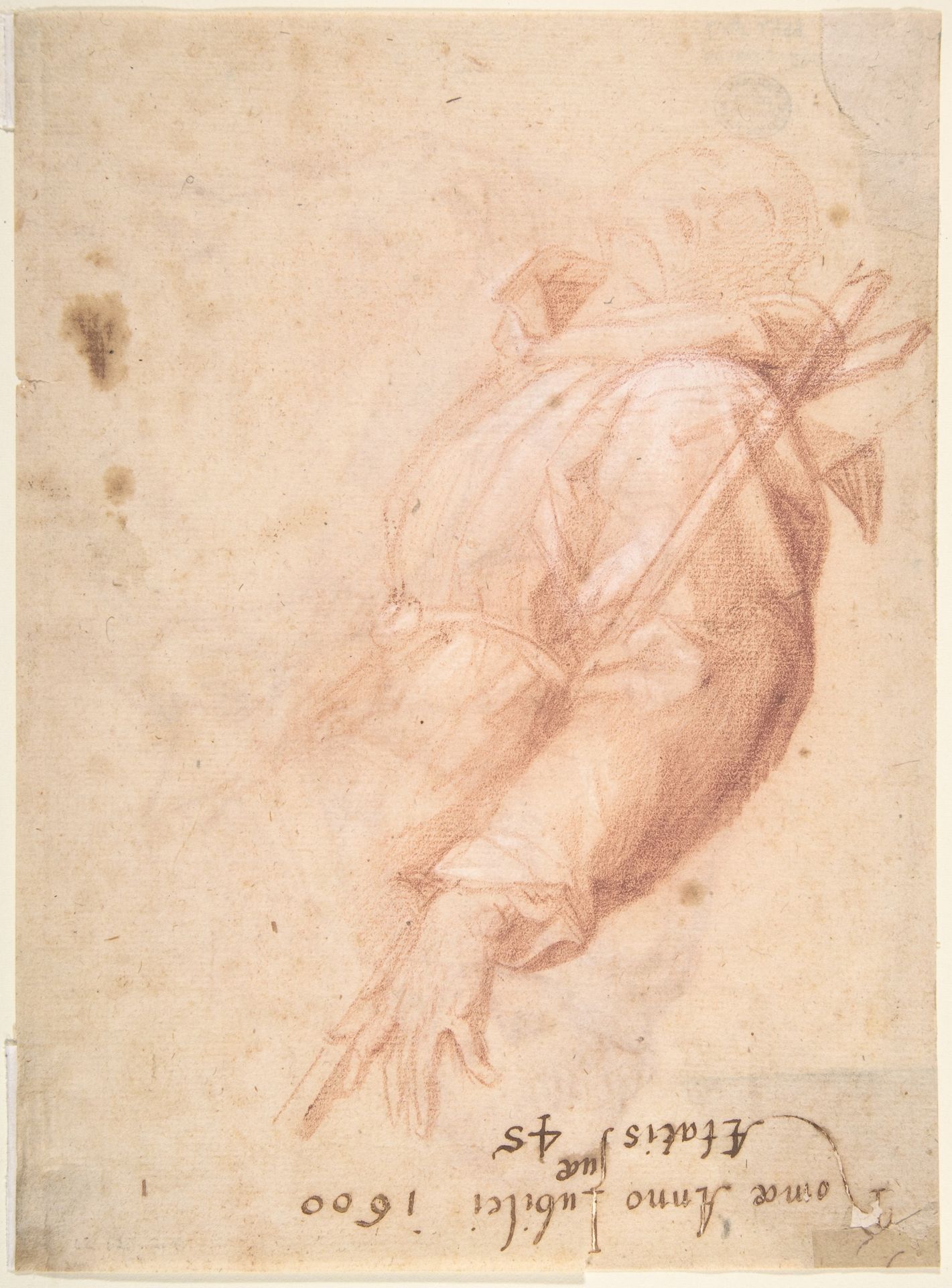 Monk with Crucifix (Recto); Monk with Book (Verso) by Anonymous