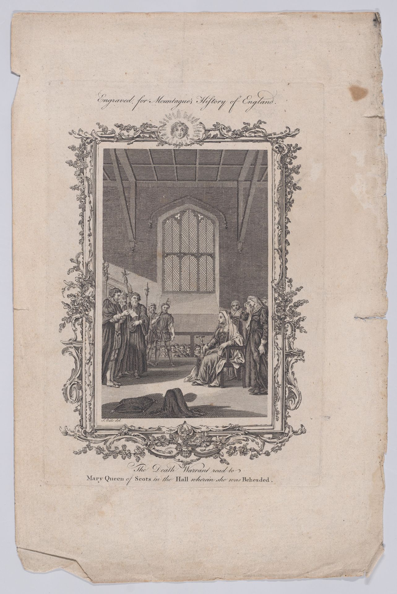 The Death Warrant Read to Mary, Queen of Scots in the Hall Wherein She was Beheaded by James Taylor