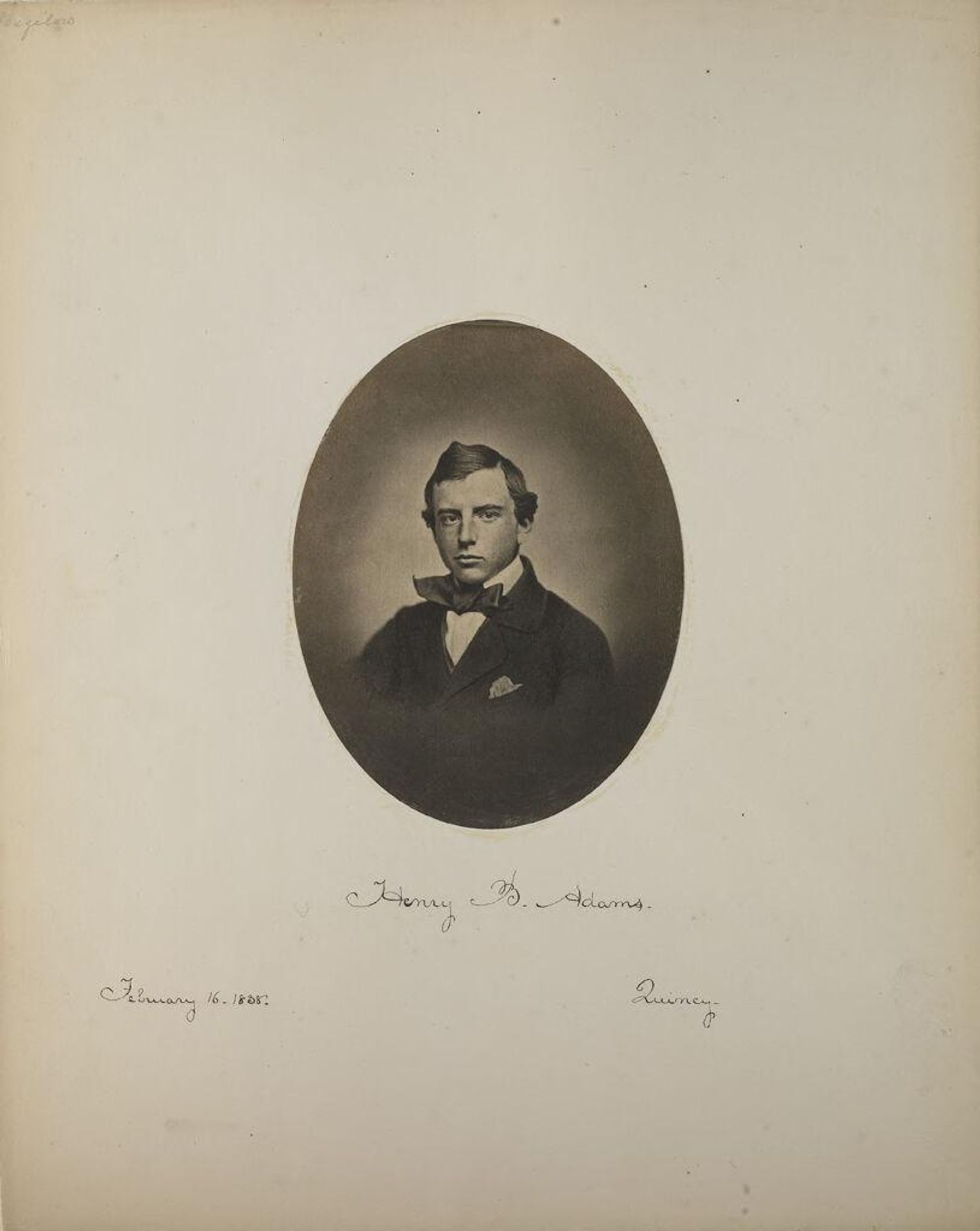 Henry Brooks Adams, Quincy (1838-1918) by John Adams Whipple
