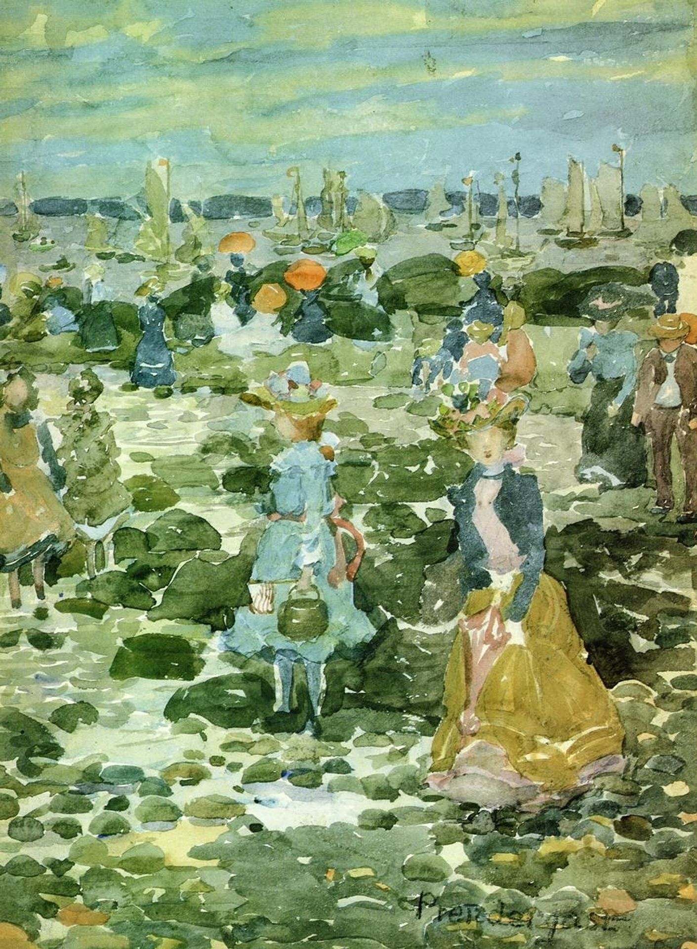 Low Tide by Maurice Prendergast