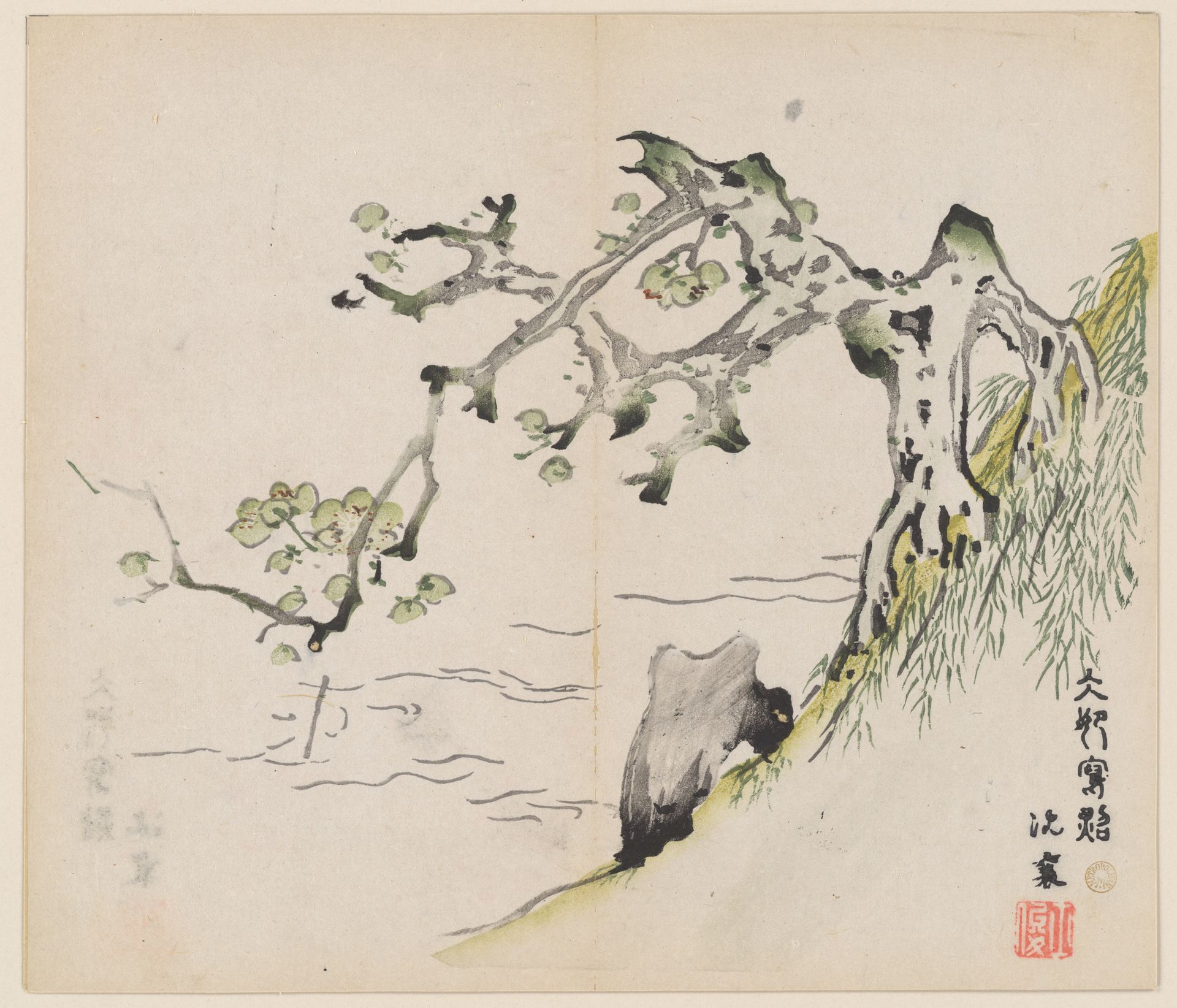 Page from the Ten Bamboo Studio Manual of Painting and Calligraphy by Hu Zhengyan