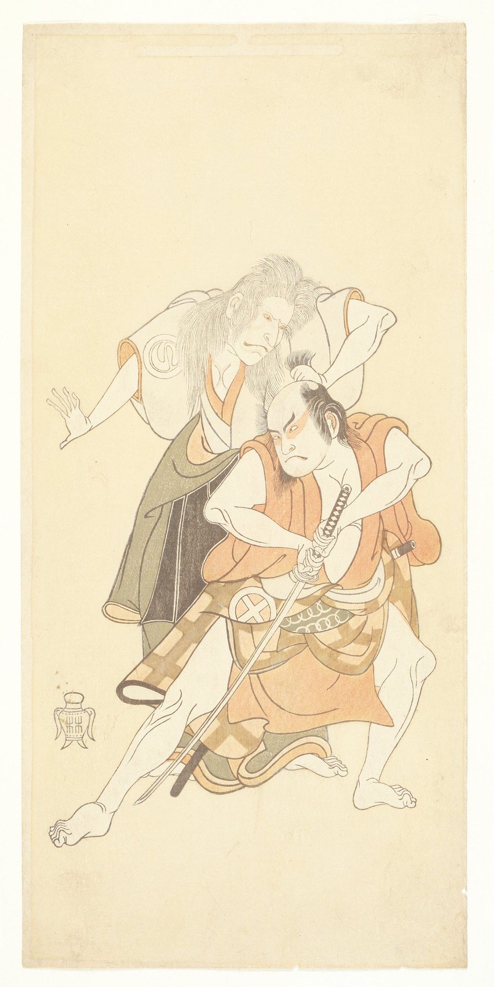 Sawamura Sōjūrō II and Ōtani Hiroji III by Katsukawa Shunsho