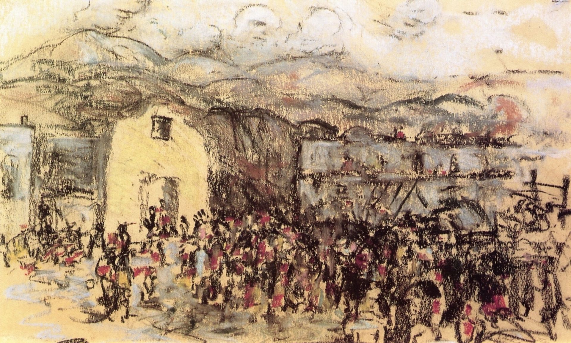 Tesuque Pueblo by Robert Henri