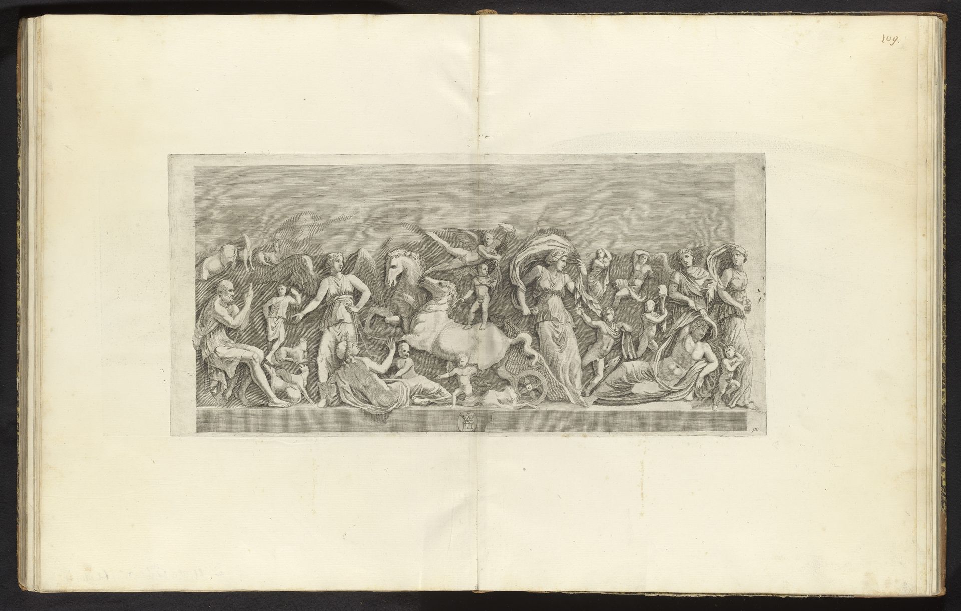 Bas-reliëf met Diana en Endymion by Nicolò Lorenese