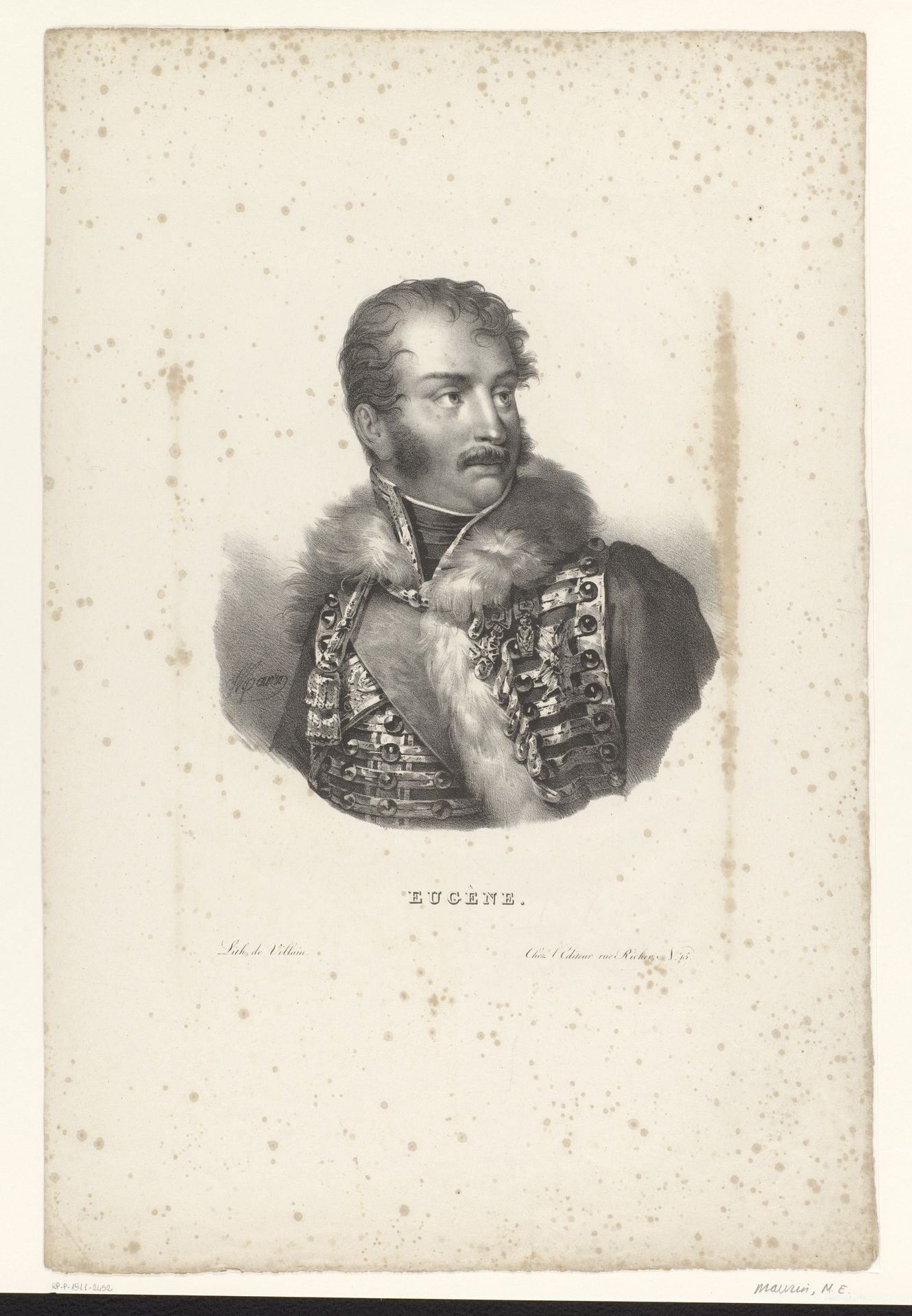 Portret van Eugène de Beauharnais, hertog van Leuchtenberg by Nicolas Maurin