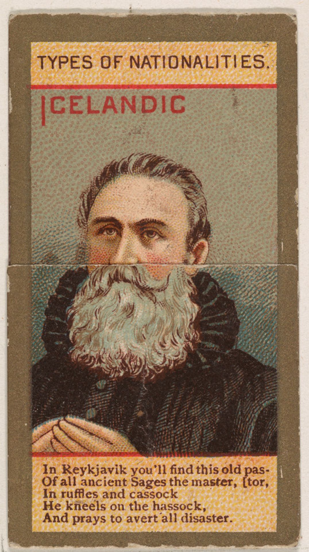 Icelandic, from Types of Nationalities (N240) issued by Kinney Bros. by Kinney Brothers Tobacco Company