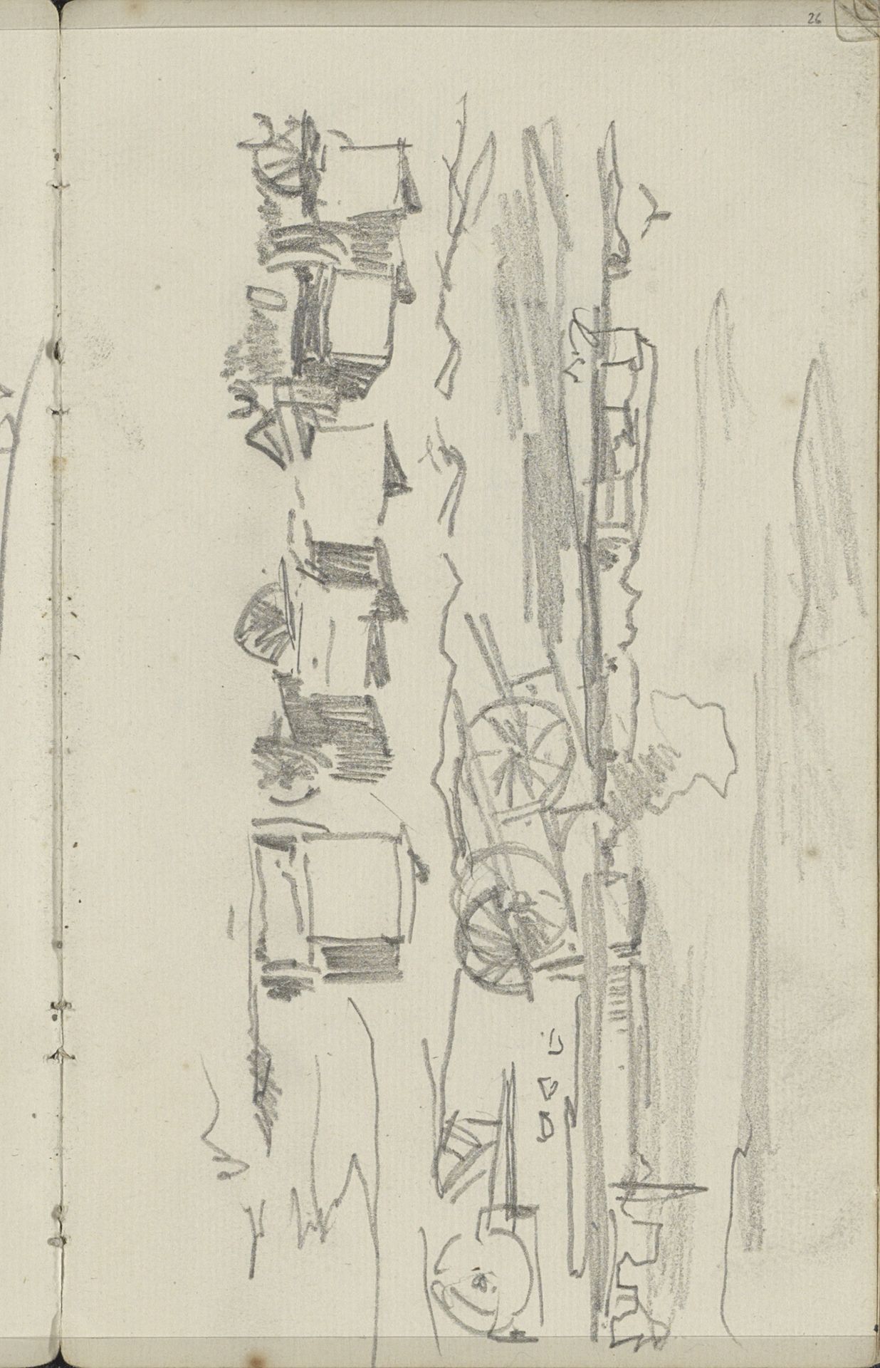 Karren op braakliggend terrein by George Hendrik Breitner