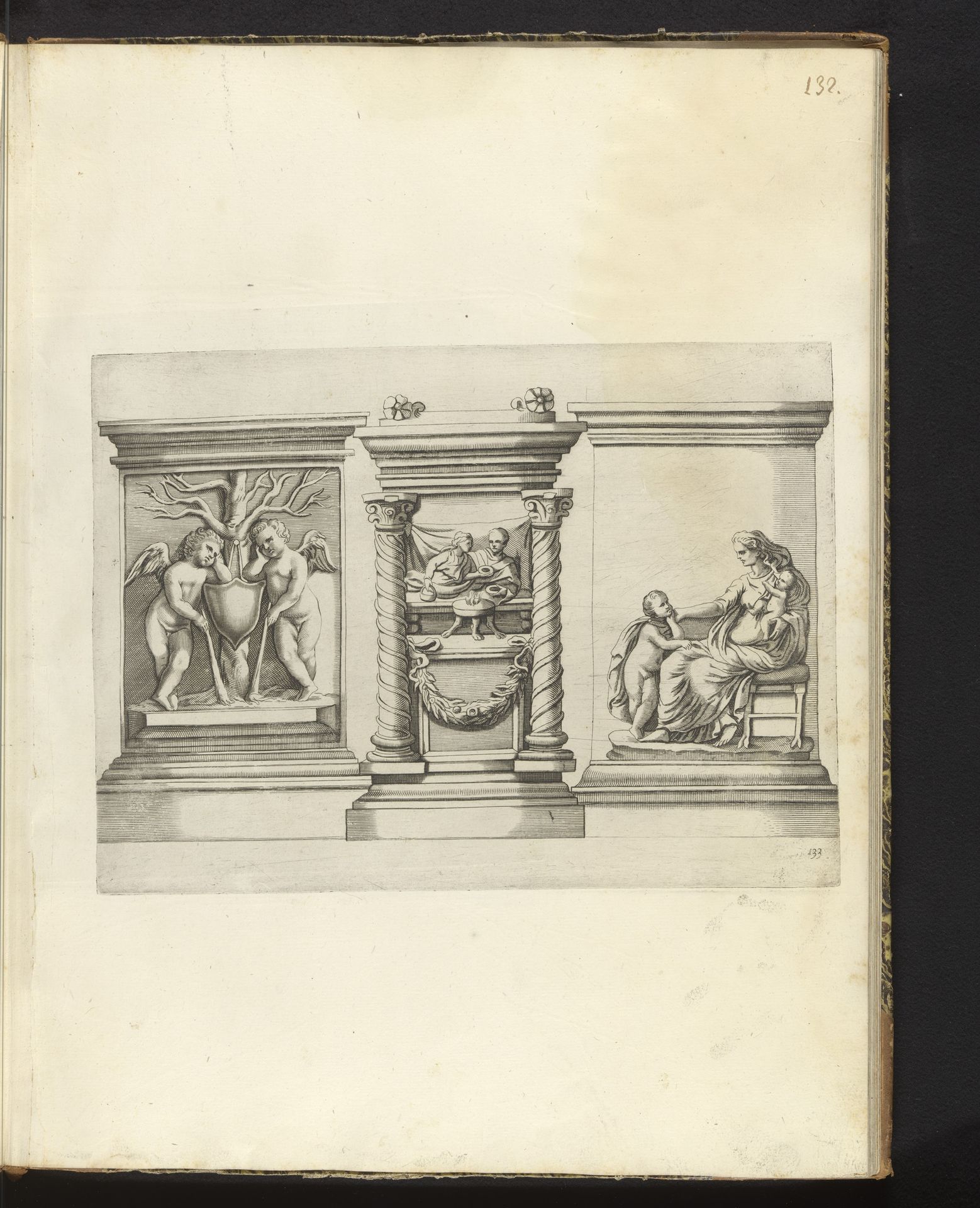 Drie piëdestallen by Reinier van Persijn