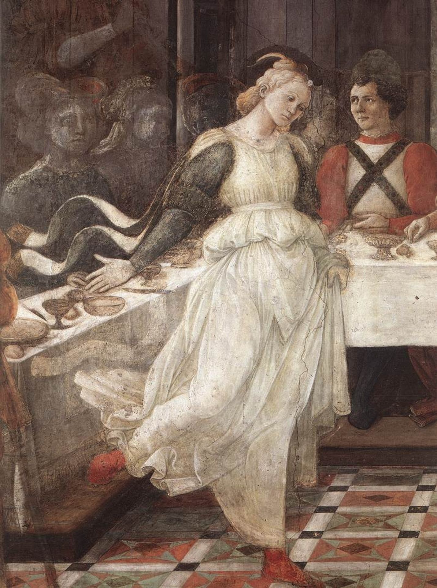 The Feast of Herod: Salome's Dance (detail) by Filippo Lippi
