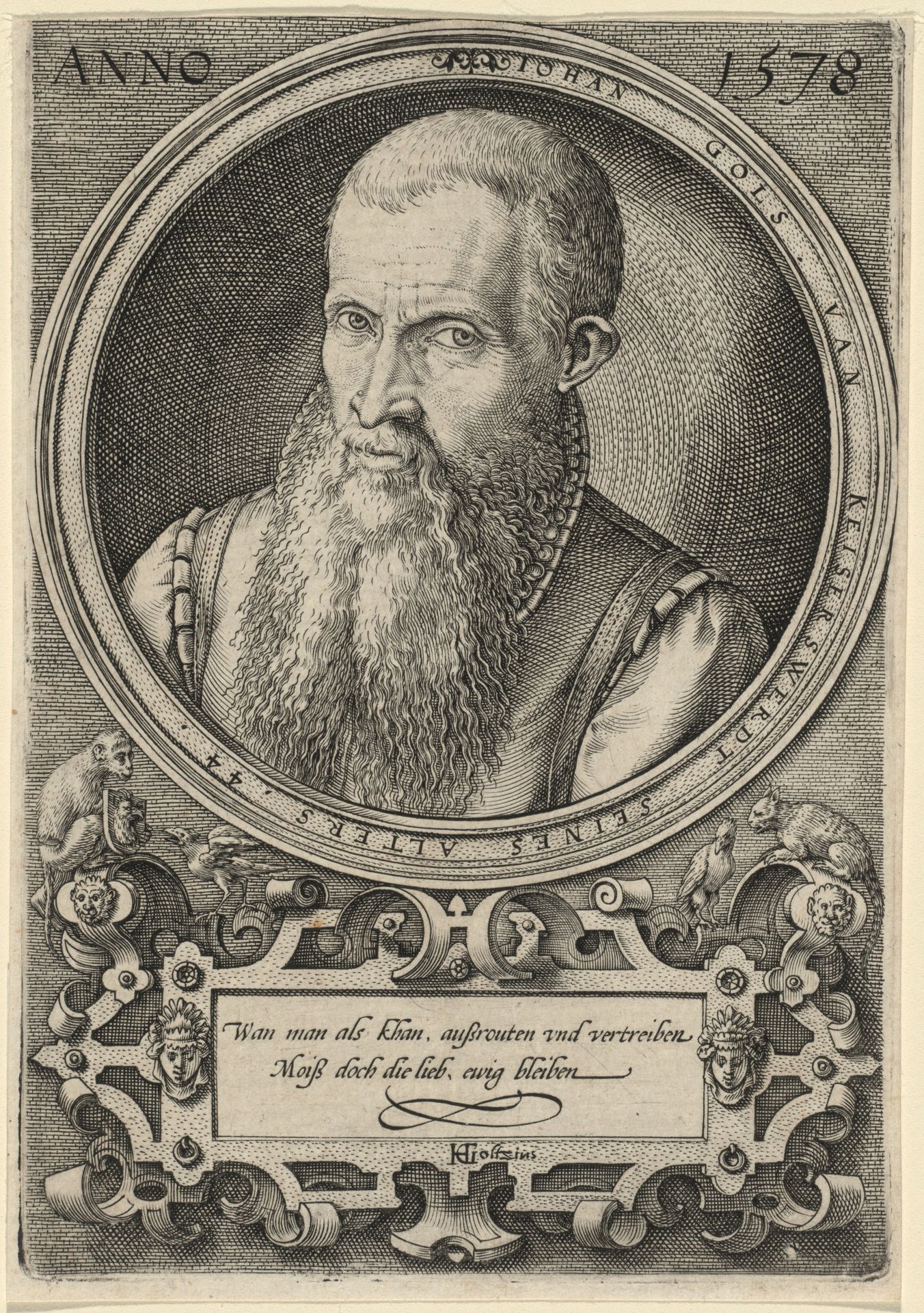 Johan Gols [The Artist's Father] by Hendrick Goltzius