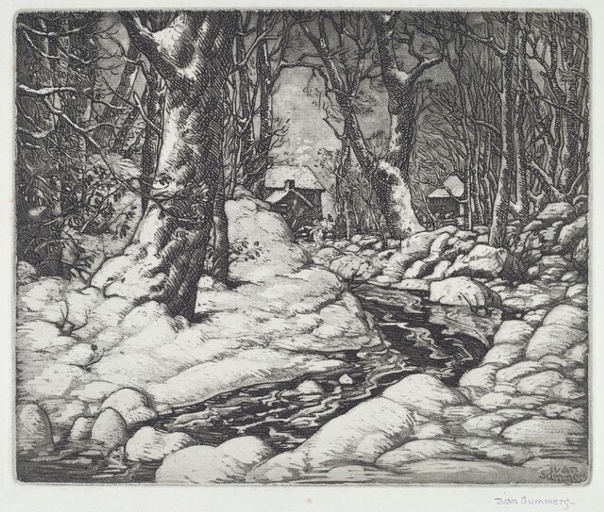 Untitled (Creek Behind the House) by Ivan F. Summers